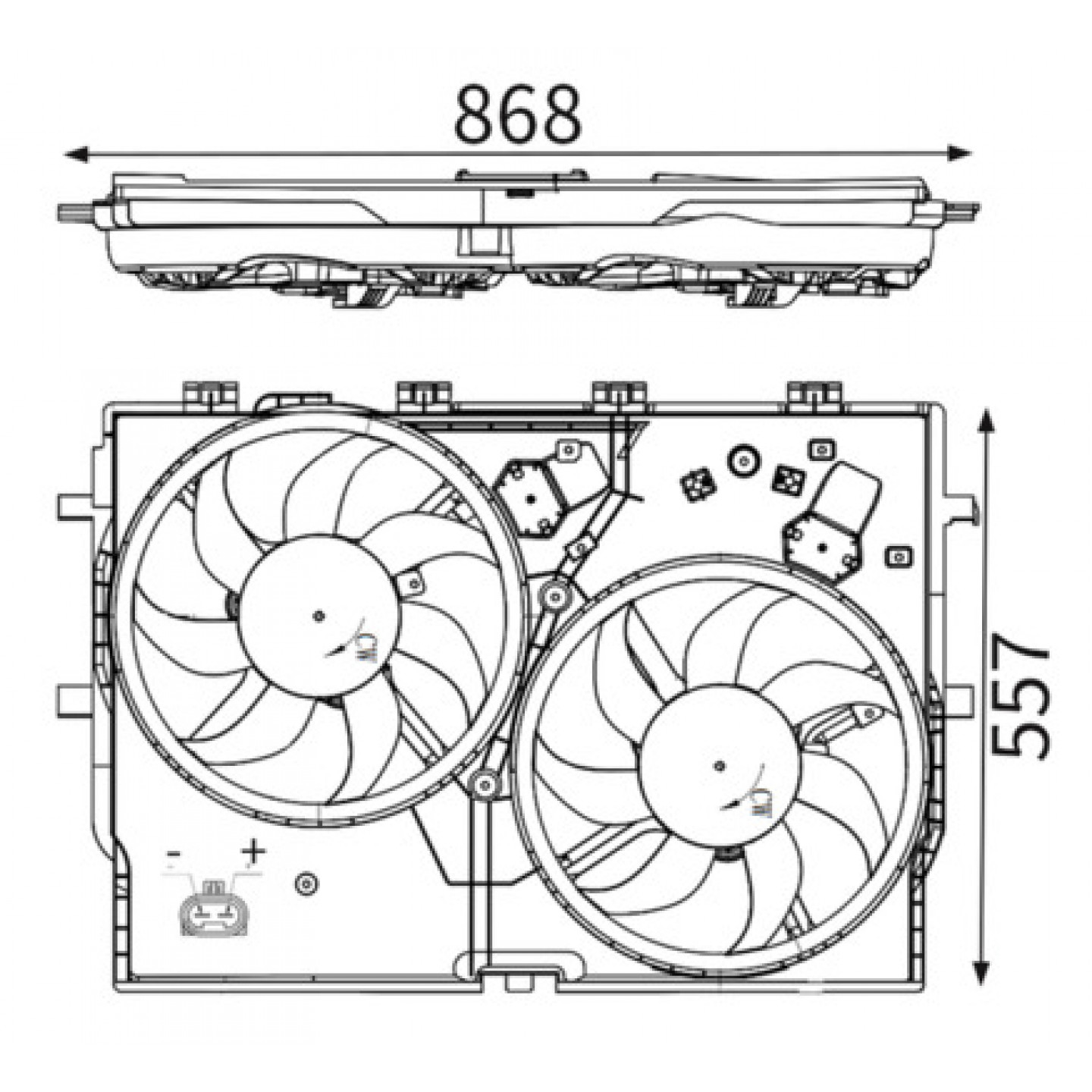 Koelventilatorwiel MAHLE ORIGINAL CFF 192 000S