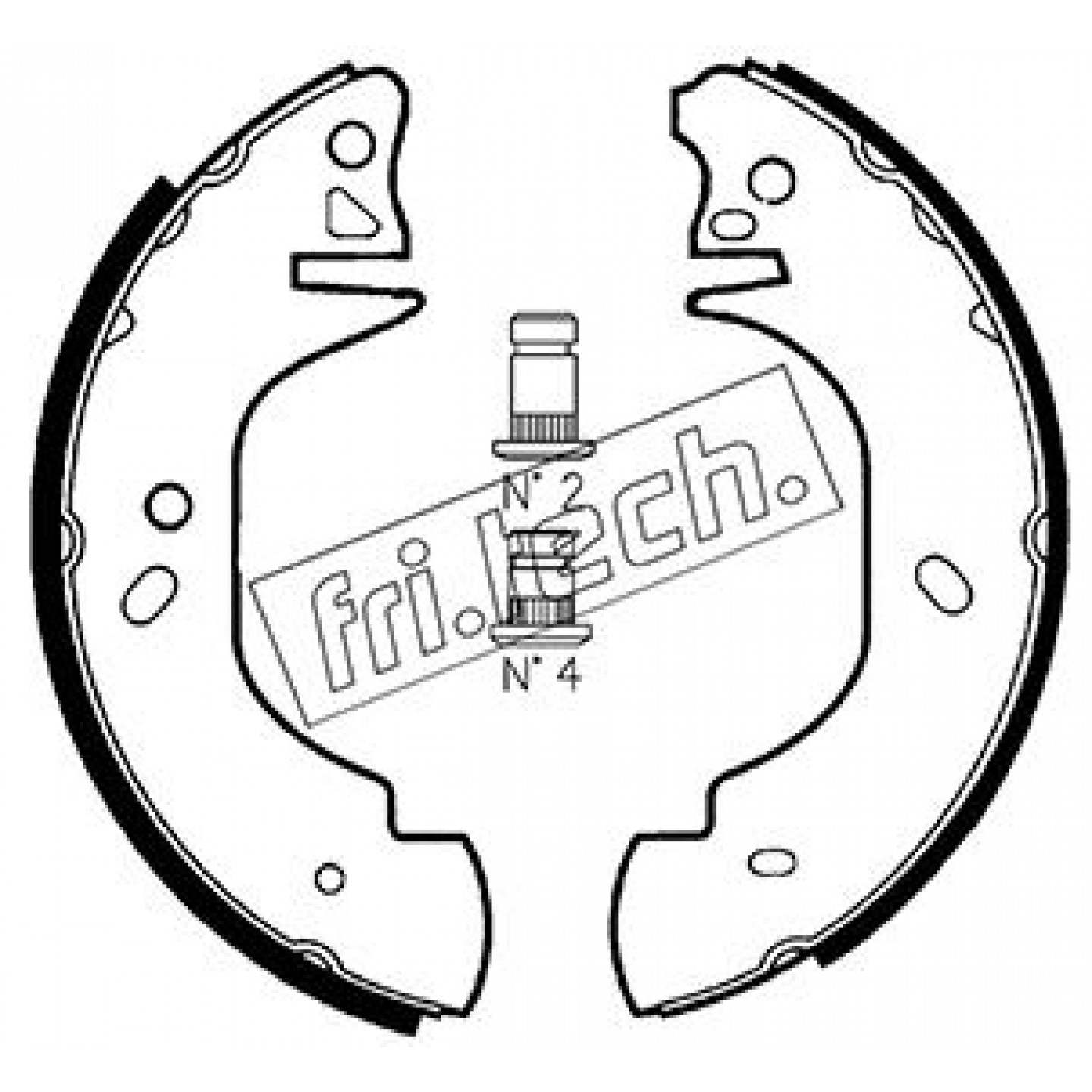 Bremsbackensatz fri.tech. 1040.139