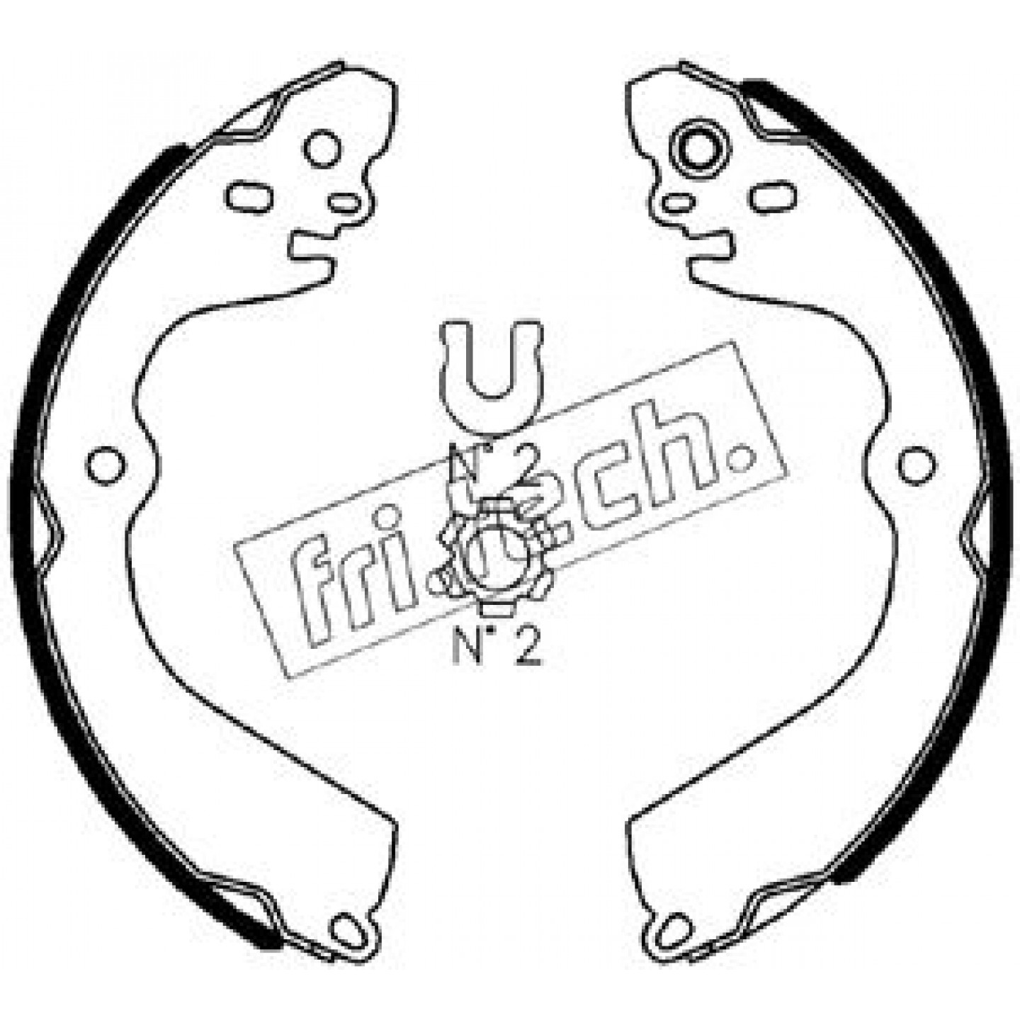 Bremsbackensatz fri.tech. 1067.205