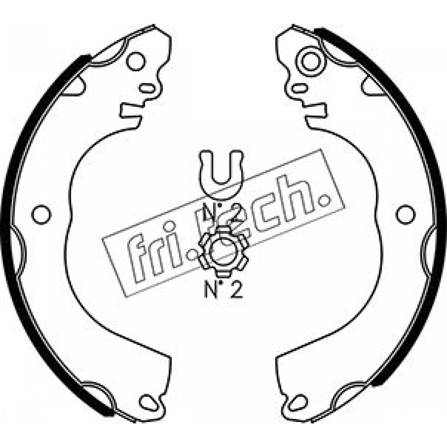 Bremsbackensatz fri.tech. 1067.204