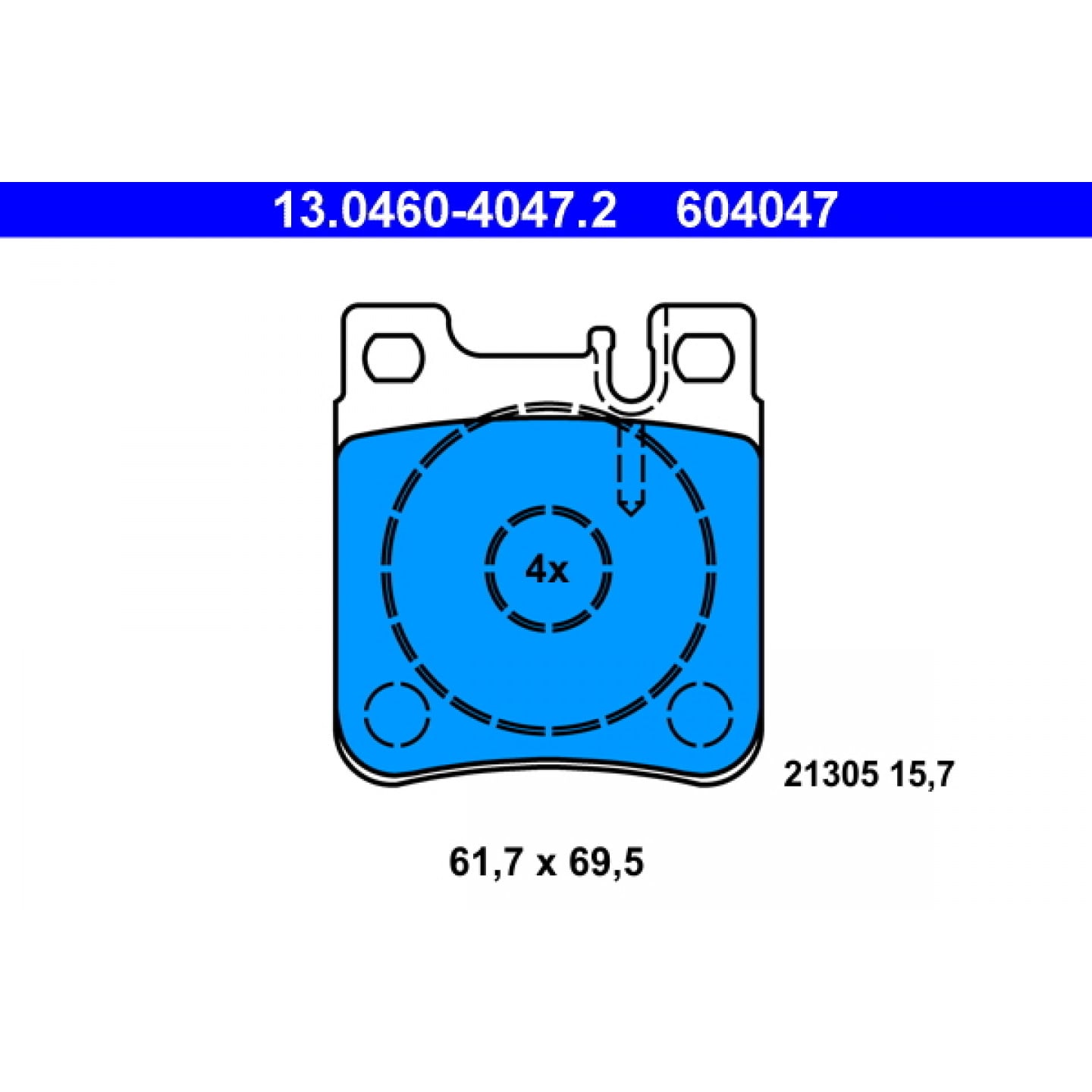 ATE 13.0460-0149.2 Set Accessori Freno A Disco - Compatibile Con Kia Rio E Mazda Demio (Sistema Sumitomo)