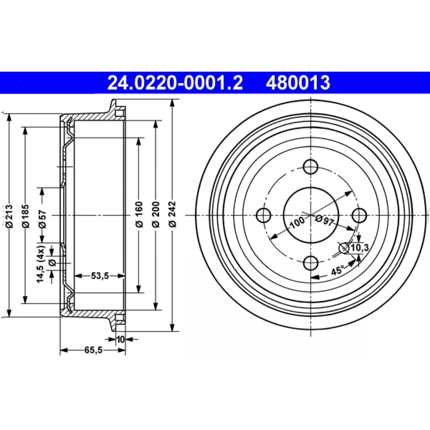 Remtrommel ATE 24.0220-0001.2