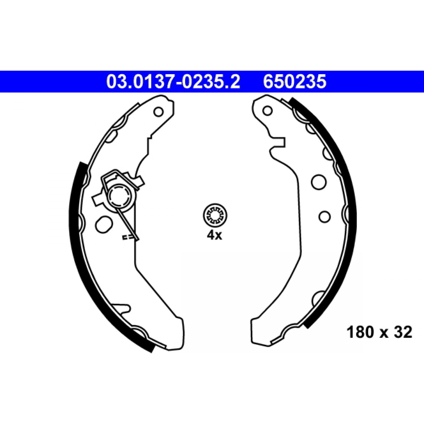 Remschoenset ATE 03.0137-0235.2