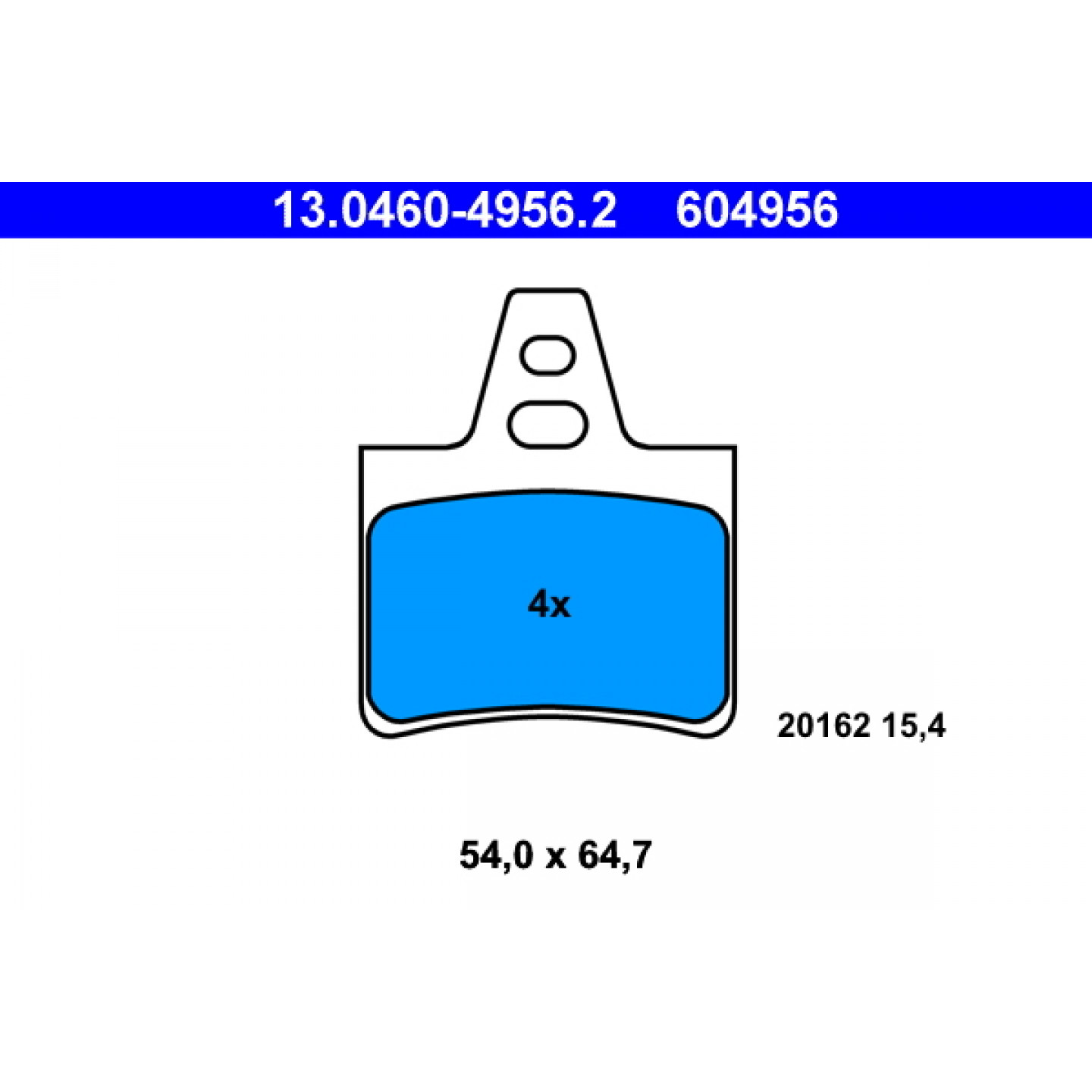 Bremseklodser ATE 13.0460-4956.2