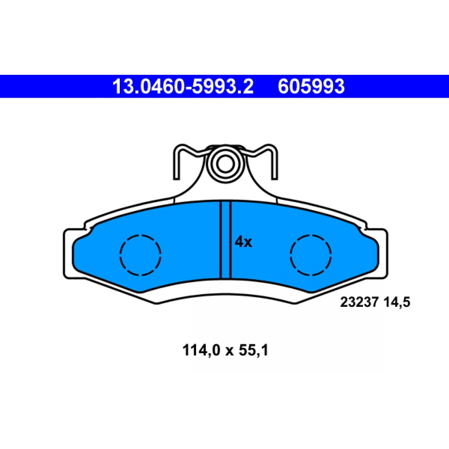 Bremseklodser ATE 13.0460-5993.2