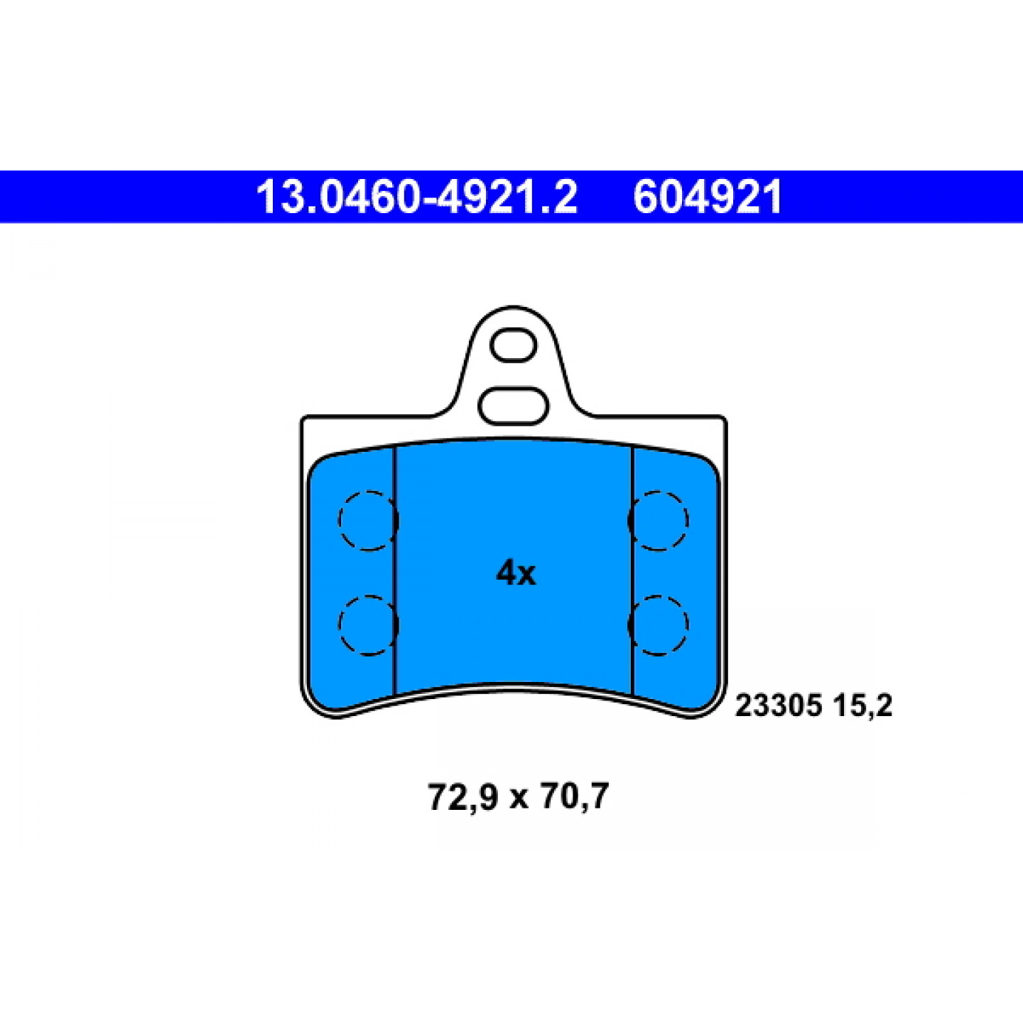 Bremseklodser ATE 13.0460-4921.2