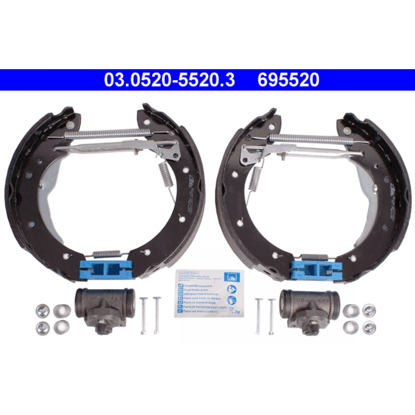 GSK1053 TRW Kit ganasce freno per RENAULT