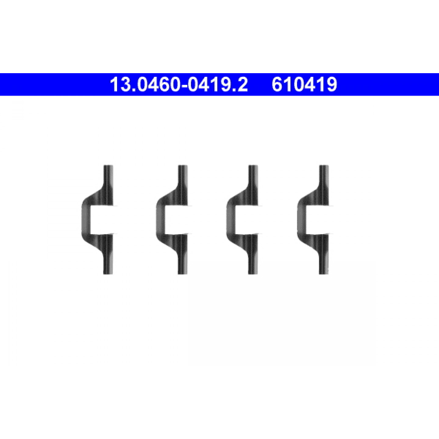 Zubehörsatz, Scheibenbremsbelag ATE 13.0460-0419.2