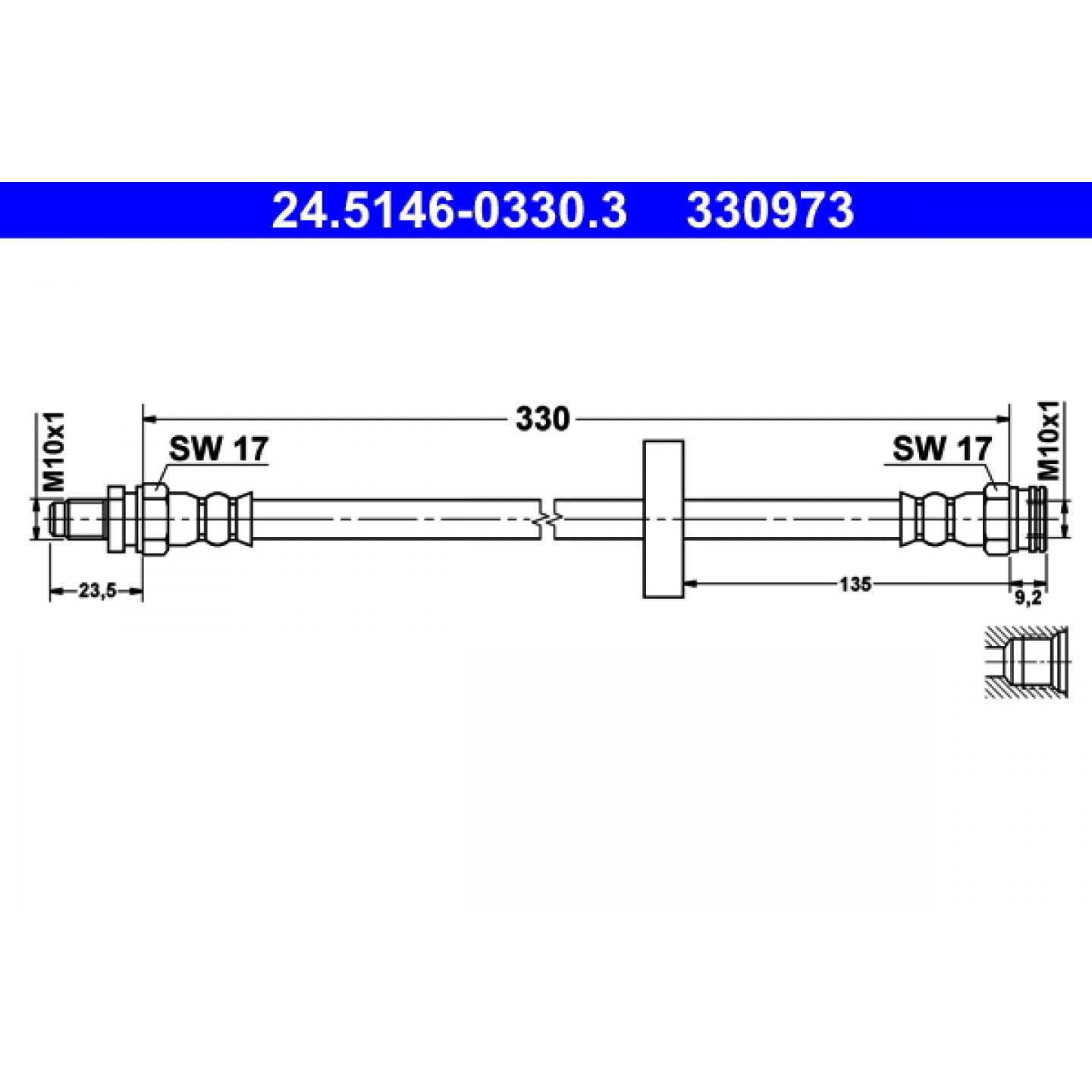 Bremsschlauch ATE 24.5146-0330.3