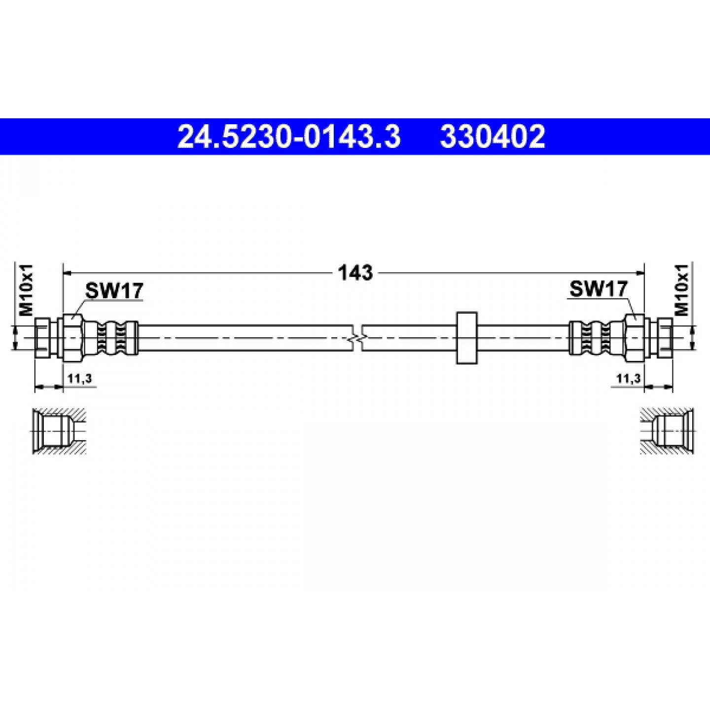 Bremsschlauch ATE 24.5230-0143.3