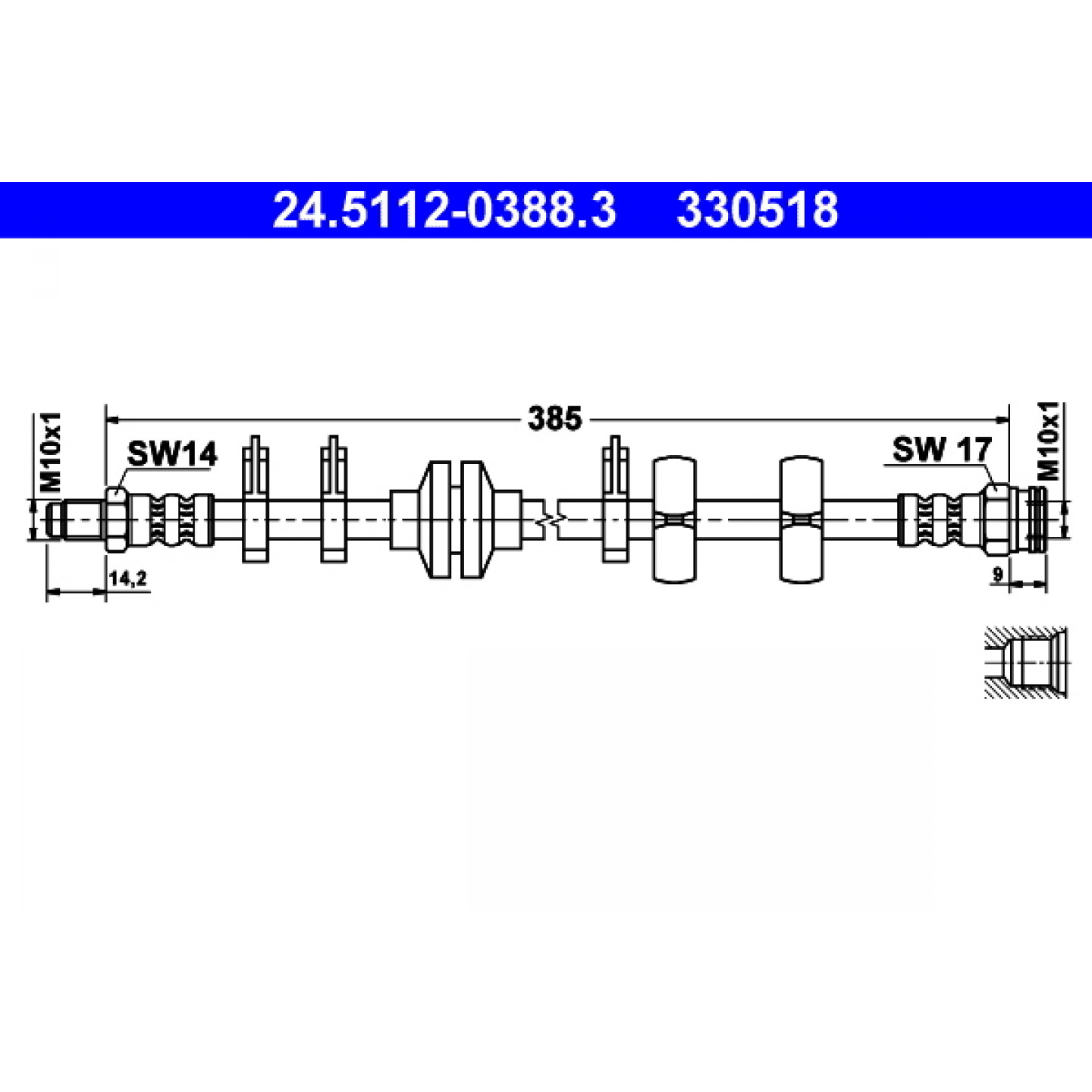 Bremsschlauch ATE 24.5112-0388.3