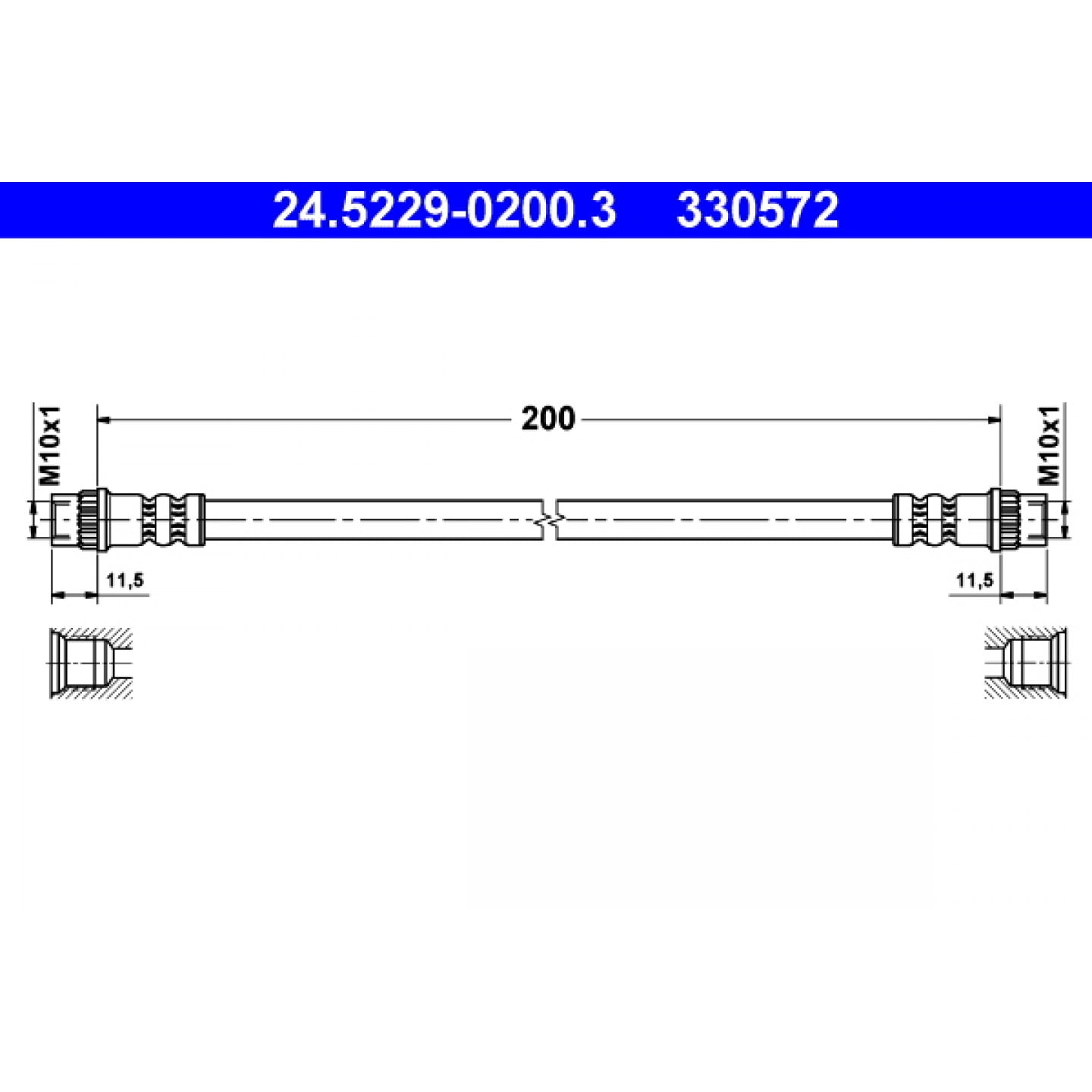 Bremsschlauch ATE 24.5229-0200.3