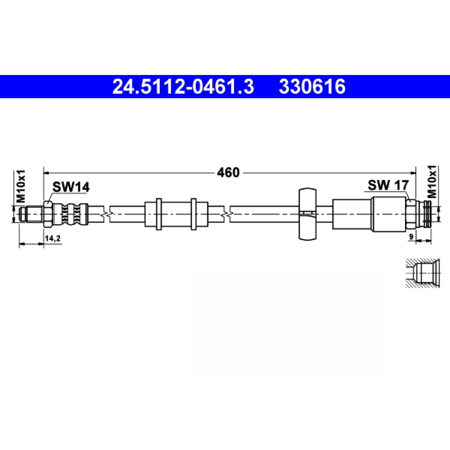 Bremsschlauch ATE 24.5112-0461.3