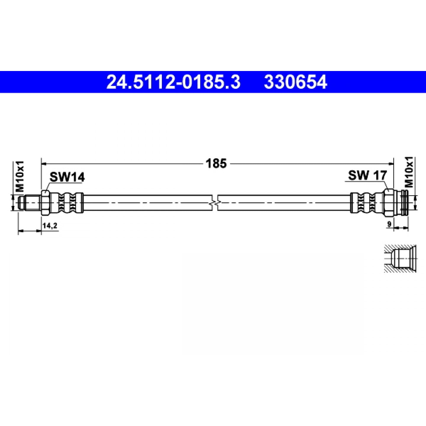 Bremsschlauch ATE 24.5112-0185.3