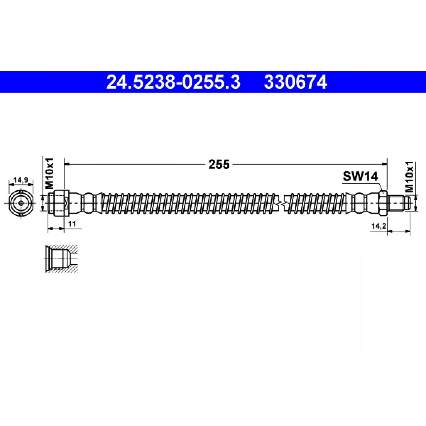 Bremsschlauch ATE 24.5238-0255.3