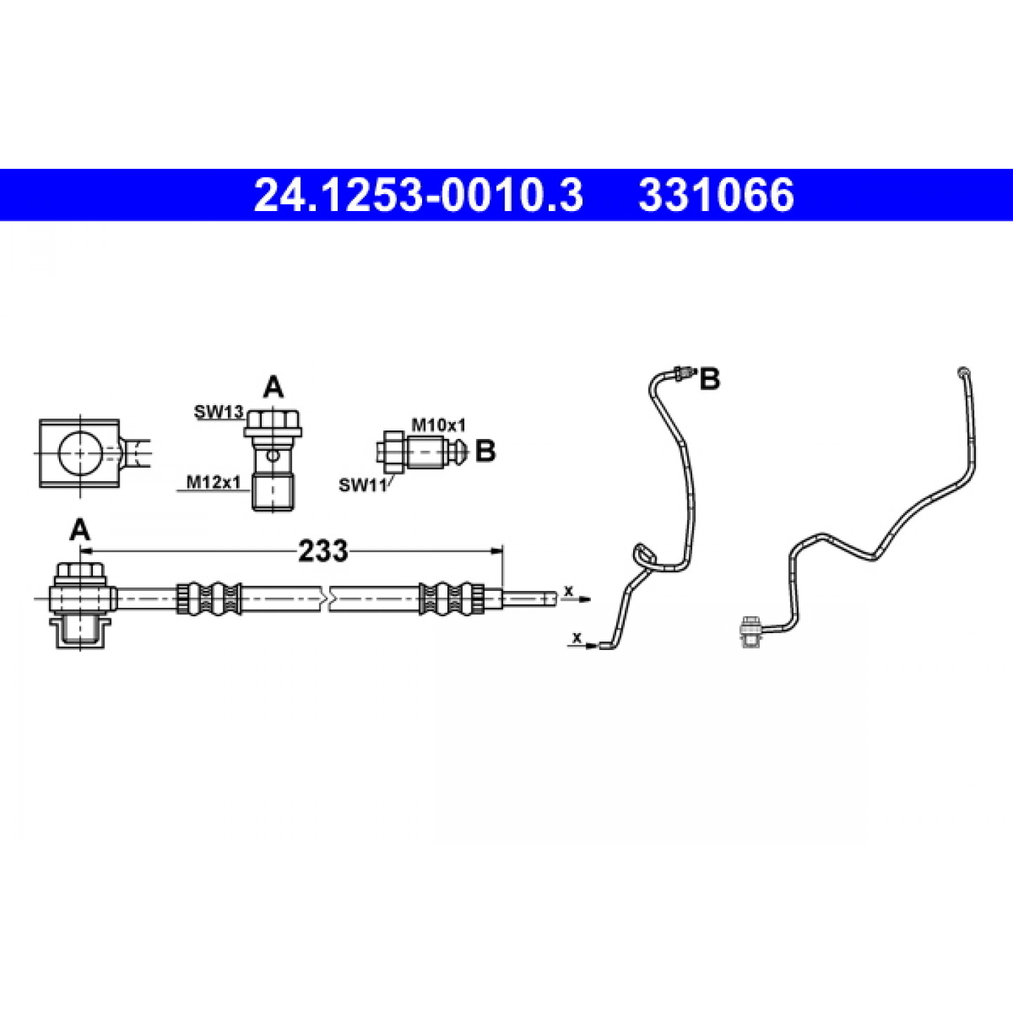 Bremsschlauch ATE 24.1253-0010.3