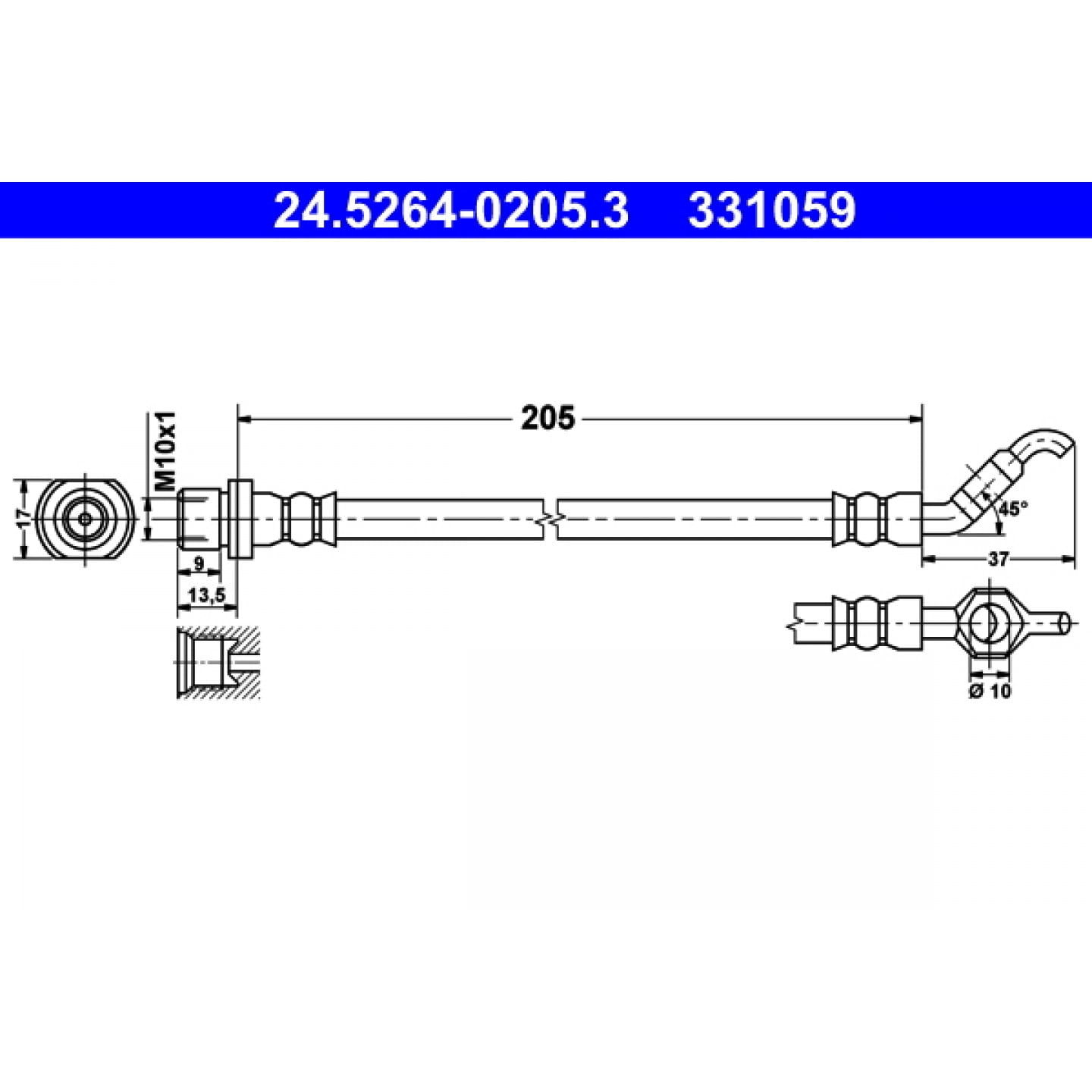 Bremseslange ATE 24.5264-0205.3