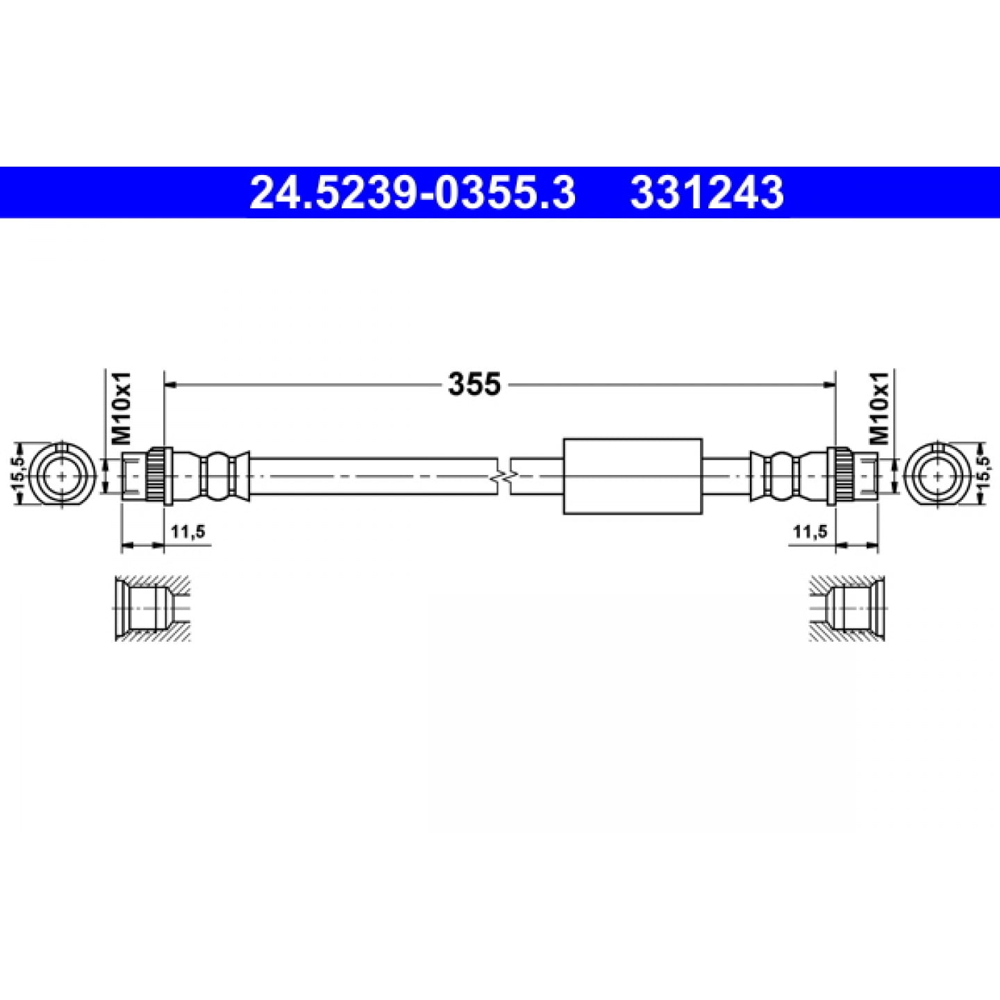 Bremsschlauch ATE 24.5239-0355.3
