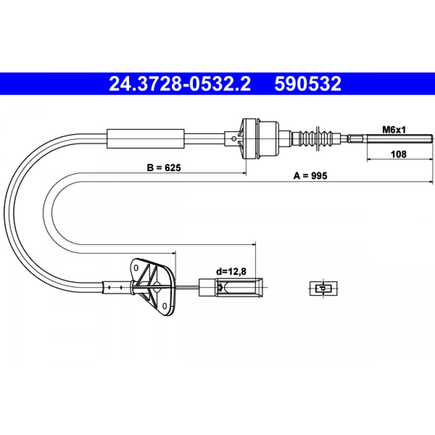 Koblingskabel ATE 24.3728-0532.2