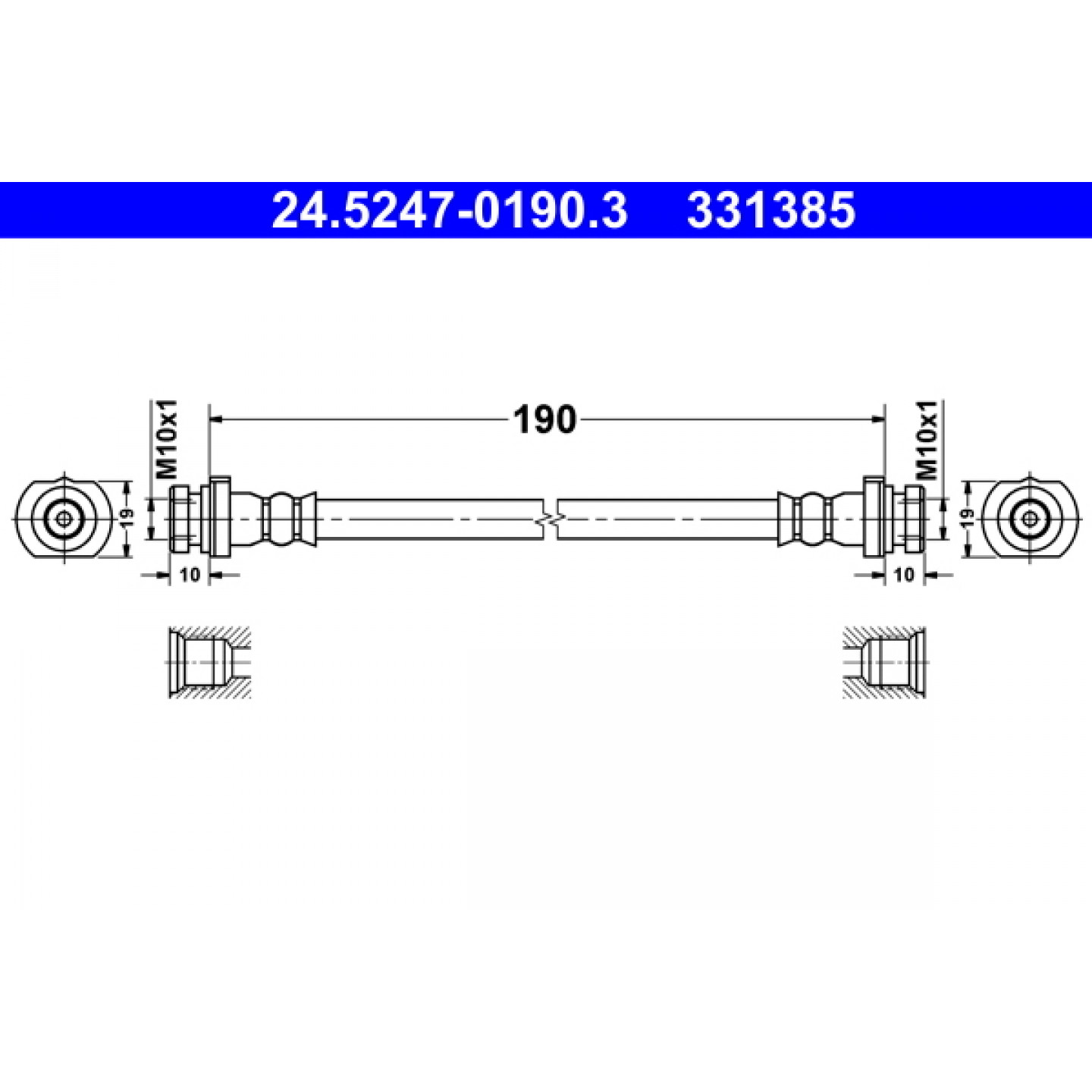 Bremsschlauch ATE 24.5247-0190.3