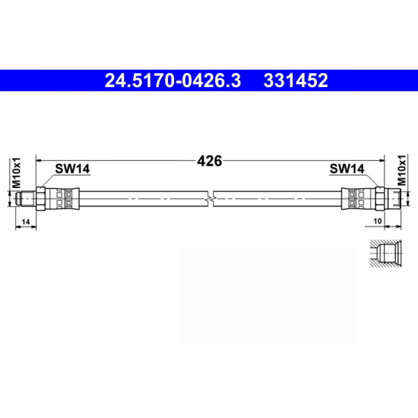Bremsschlauch ATE 24.5170-0426.3