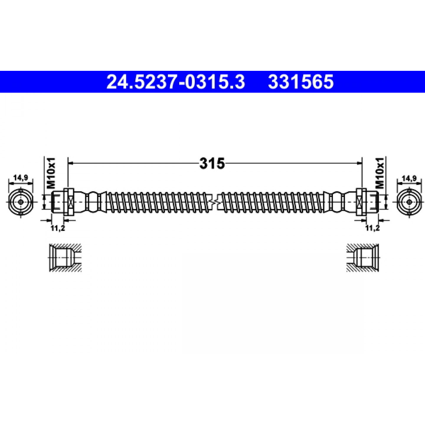 Bremsschlauch ATE 24.5237-0315.3