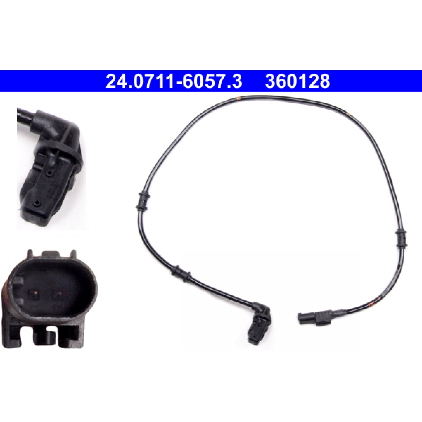 ABS Sensor ATE 24.0711-6057.3