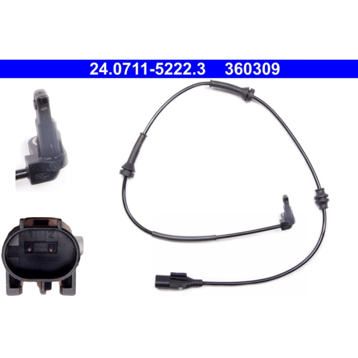 ABS Sensor ATE 24.0711-5222.3