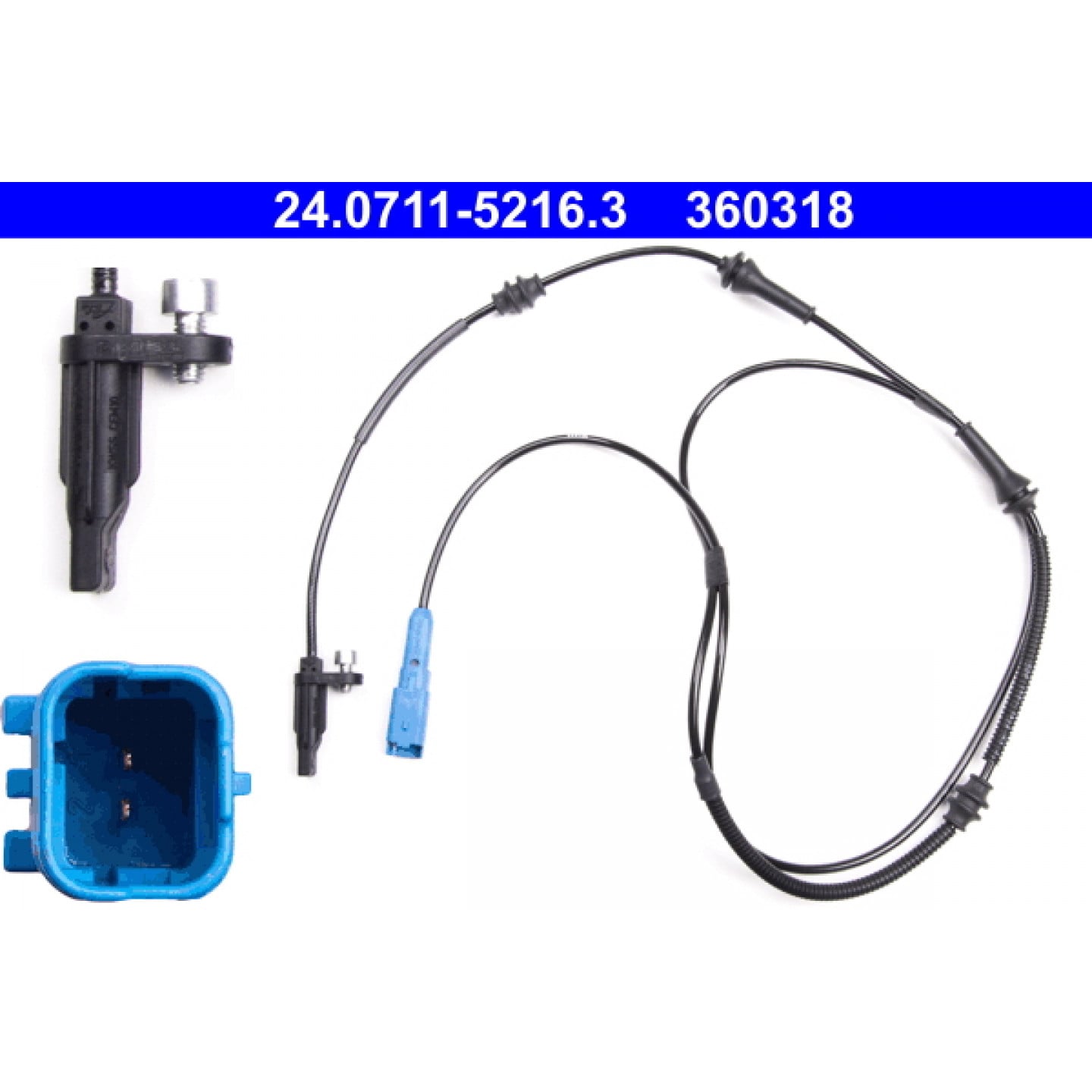 ABS Sensor ATE 24.0711-5216.3