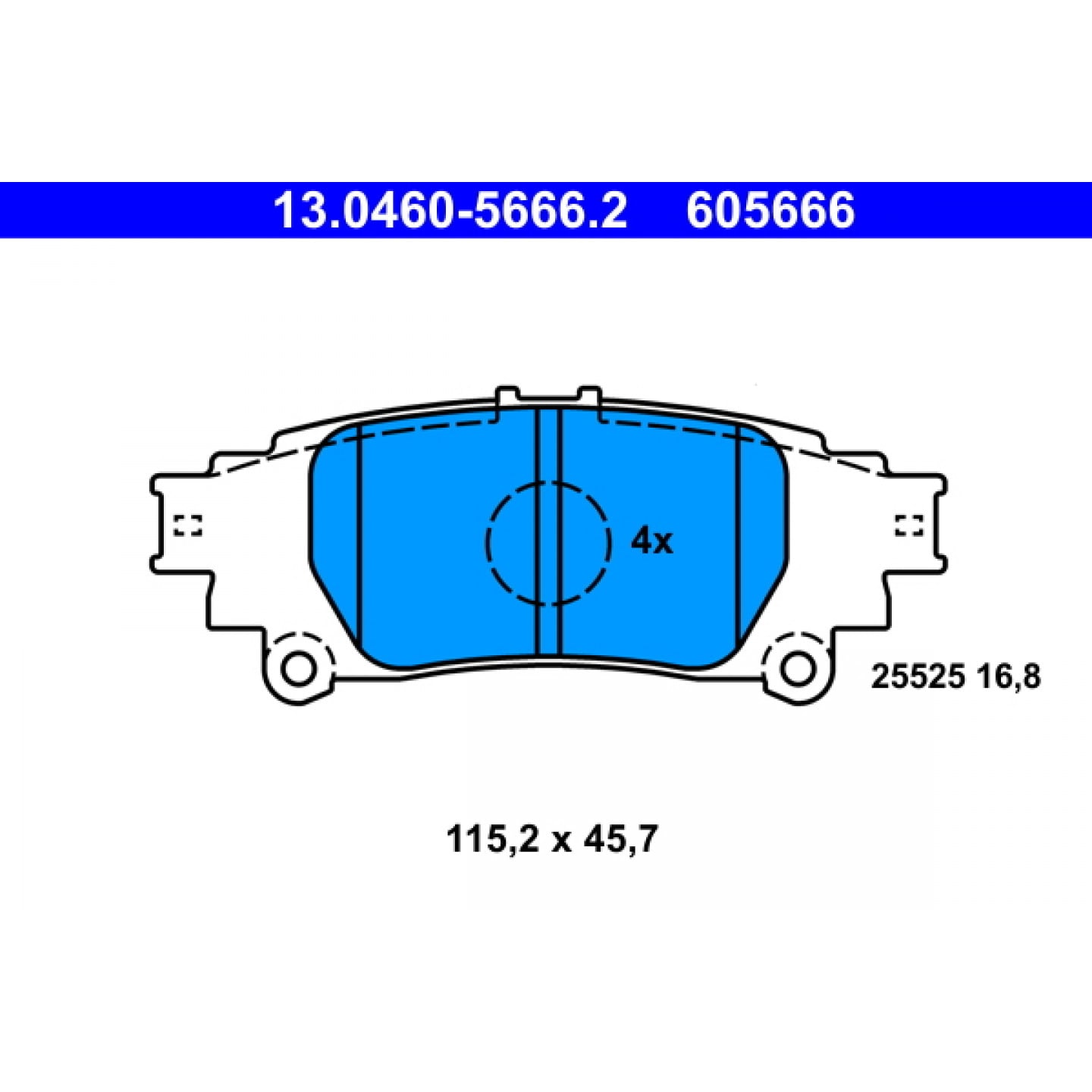 Bremseklodser ATE 13.0460-5666.2