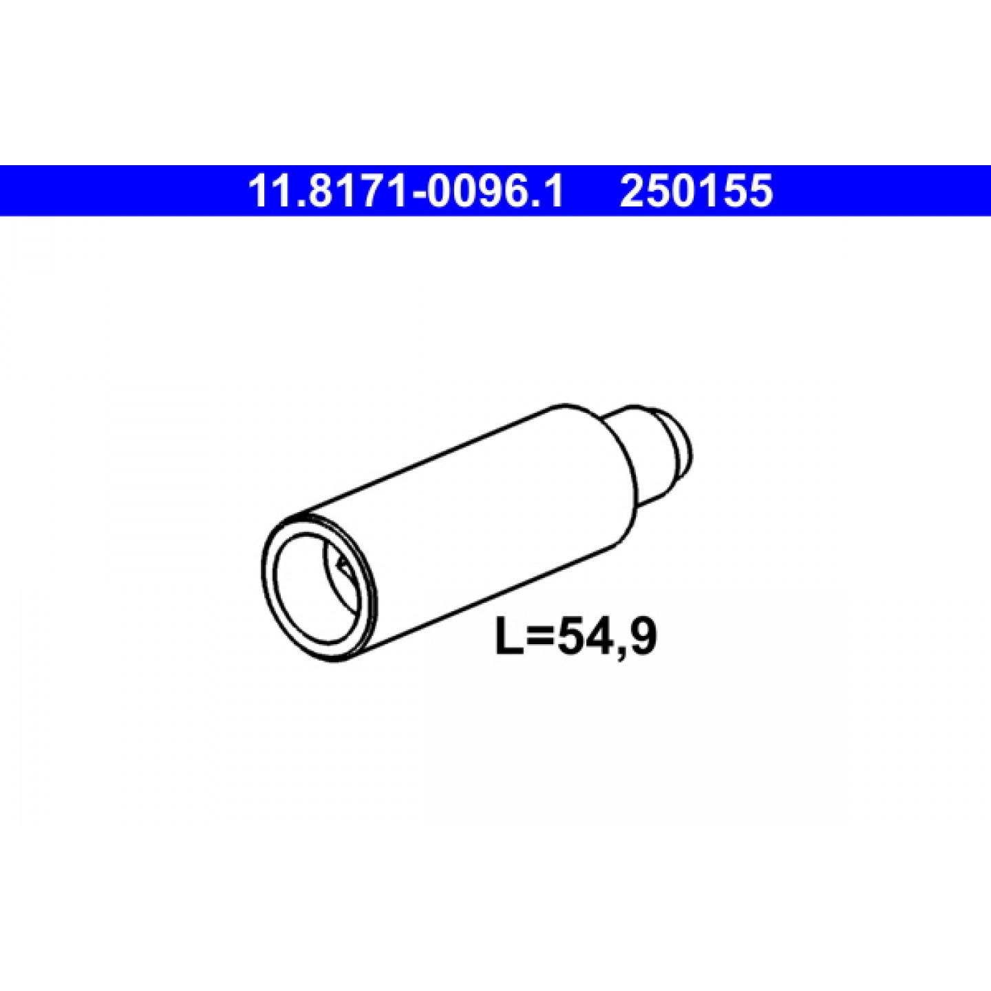 Führungsbolzen, Bremssattel ATE 11.8171-0096.1