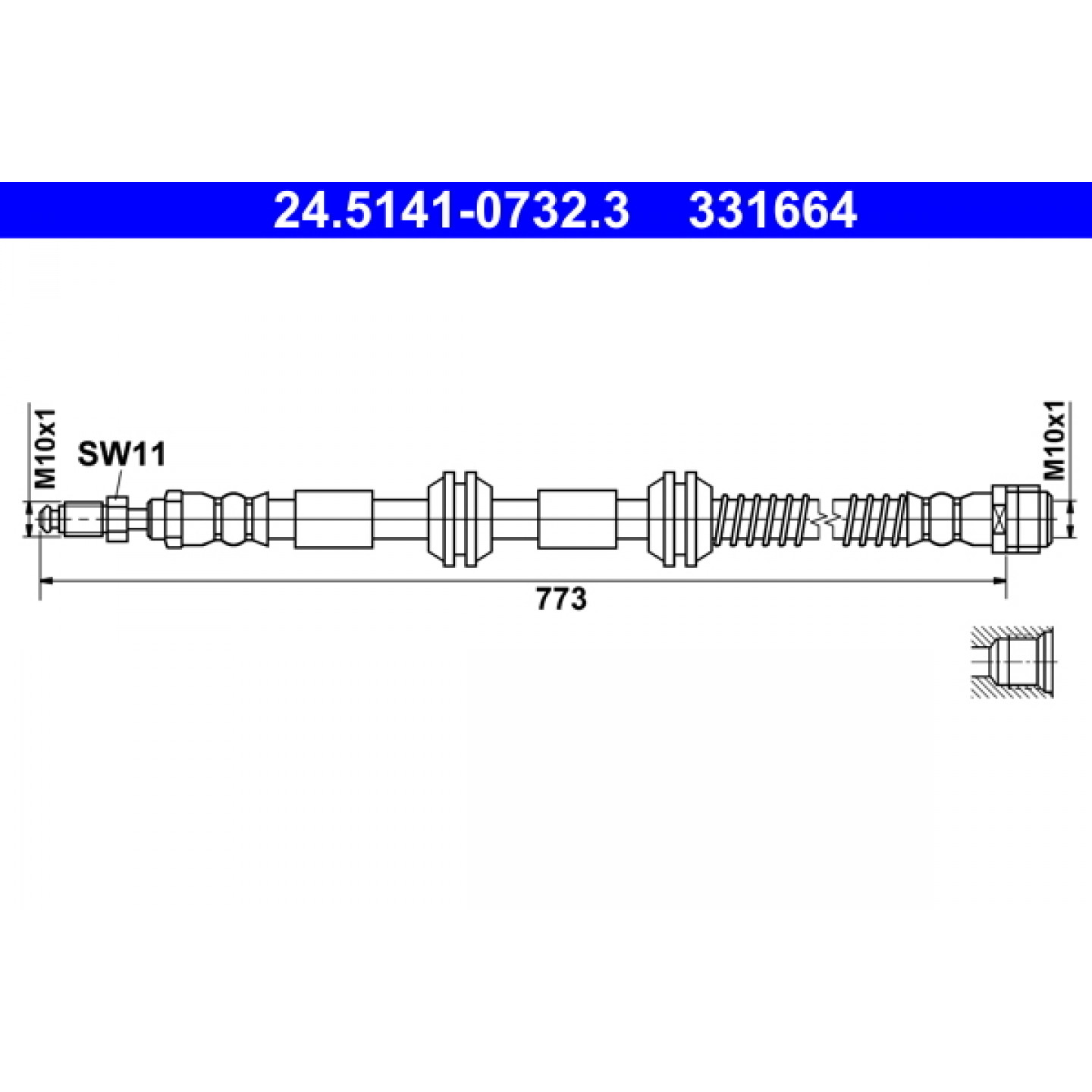 Bremseslange ATE 24.5141-0732.3