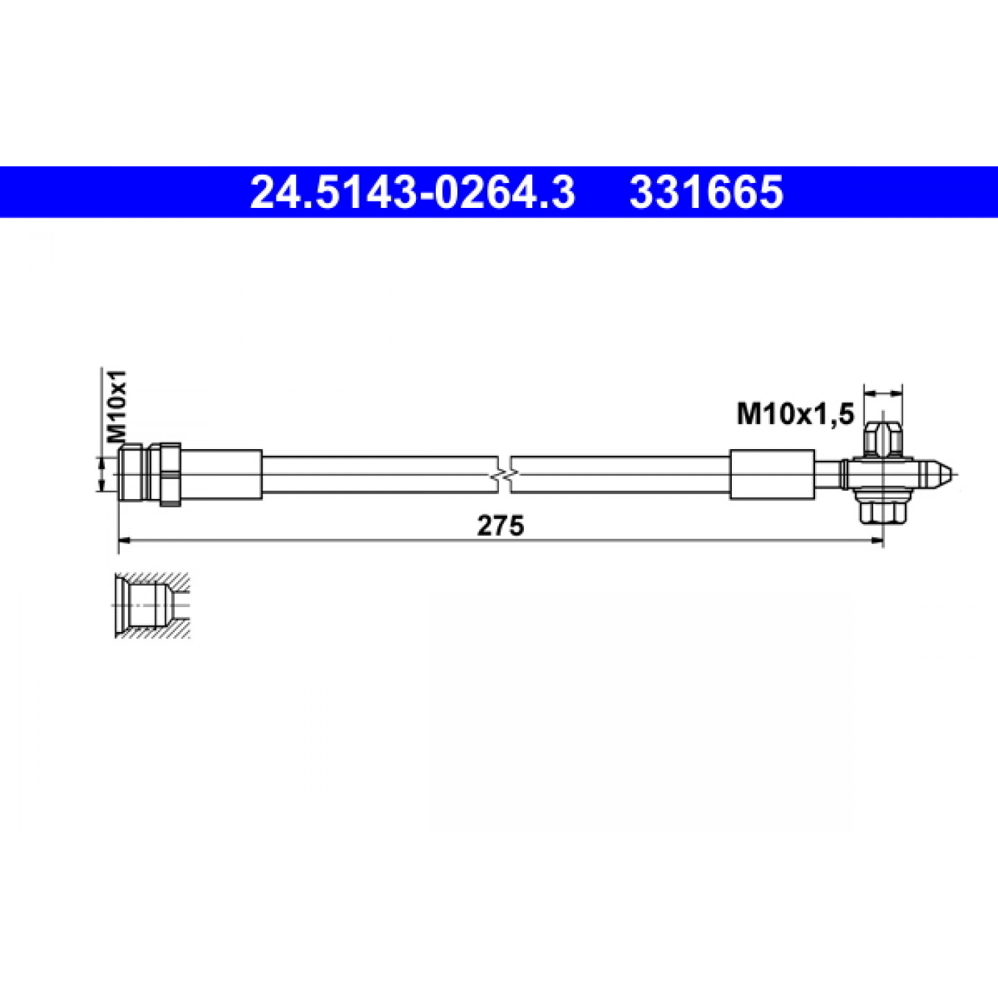 Bremseslange ATE 24.5143-0264.3