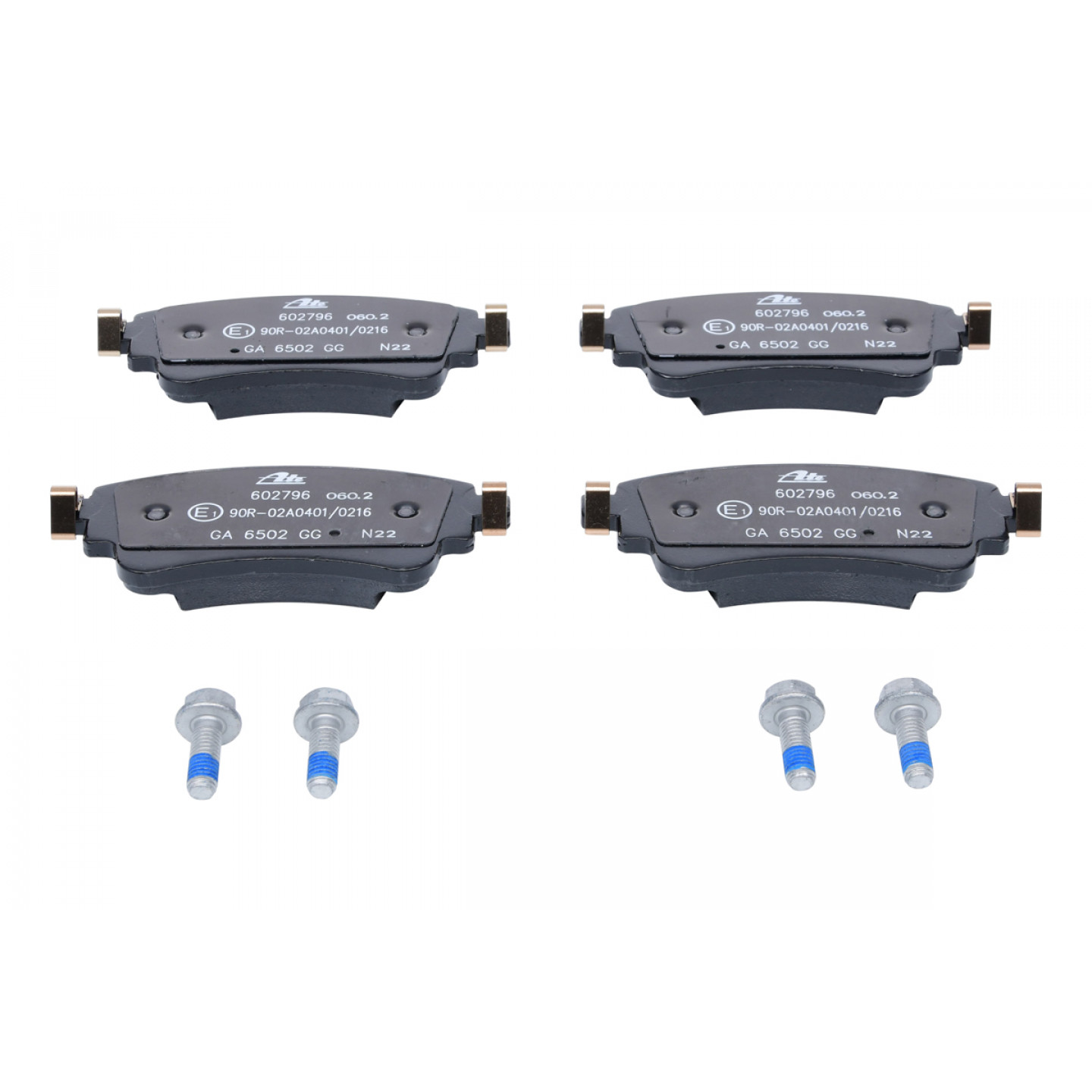 C1G018ABE ABE Kit pastiglie freni Assale anteriore, Con contatto