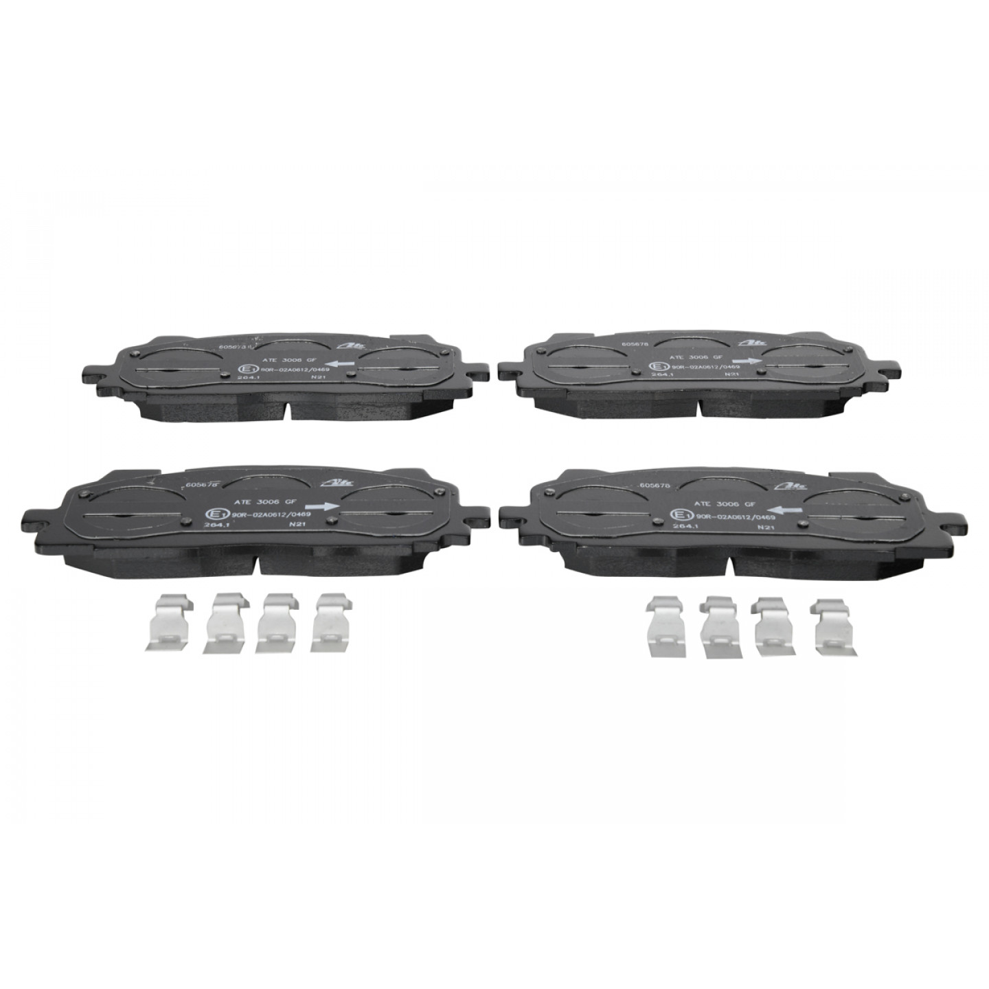 Kit Pastiglie Freno Freni a Disco ATE per Jeep Wrangler III (JK