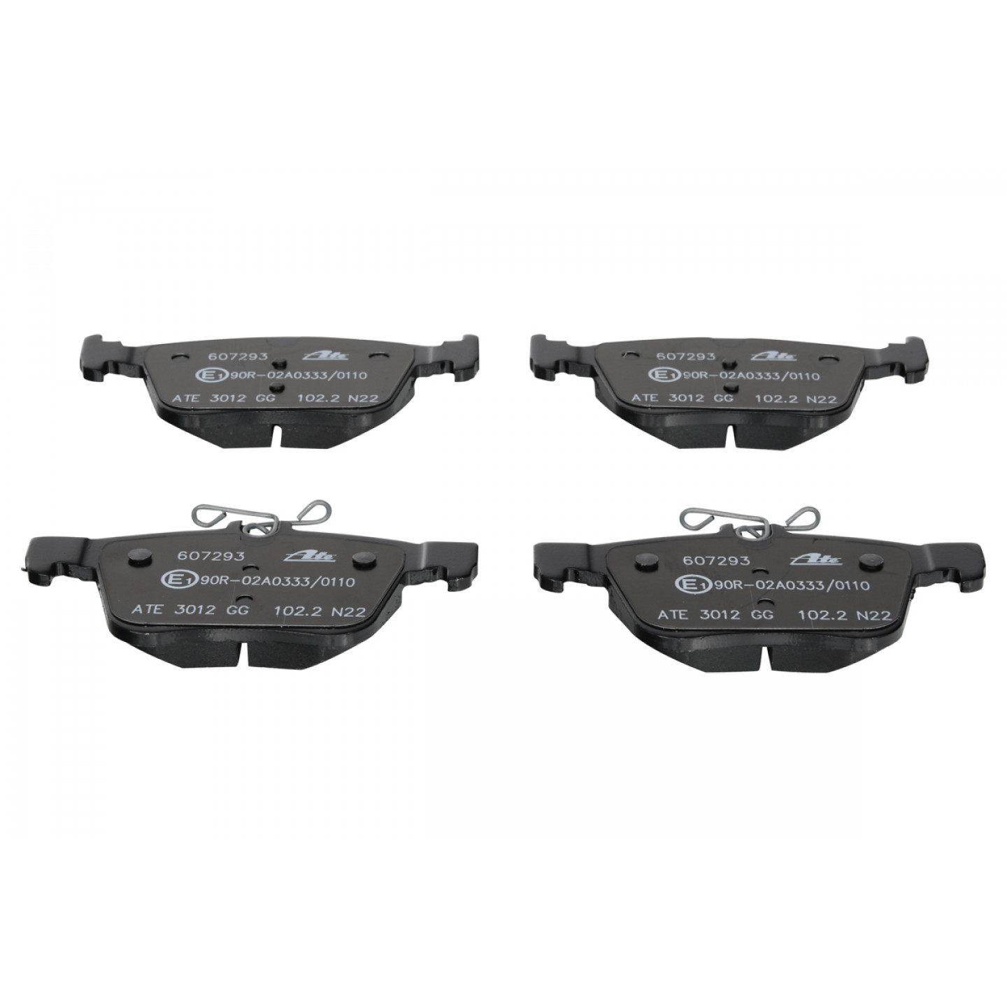 ATE 13046029372 Set Pastiglie Freno A Disco Posteriori Per Volkswagen Golf II - Kit Completo Con Accessori