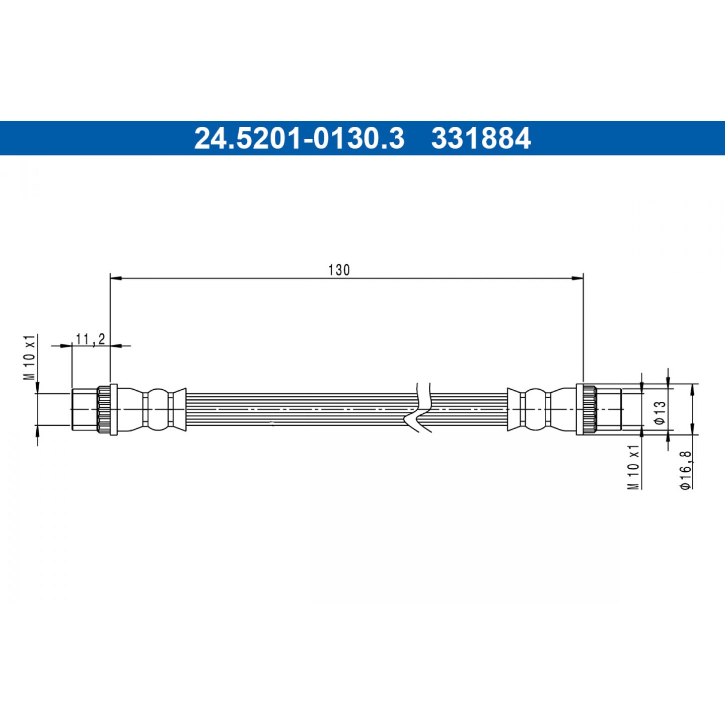 Bremseslange ATE 24.5201-0130.3