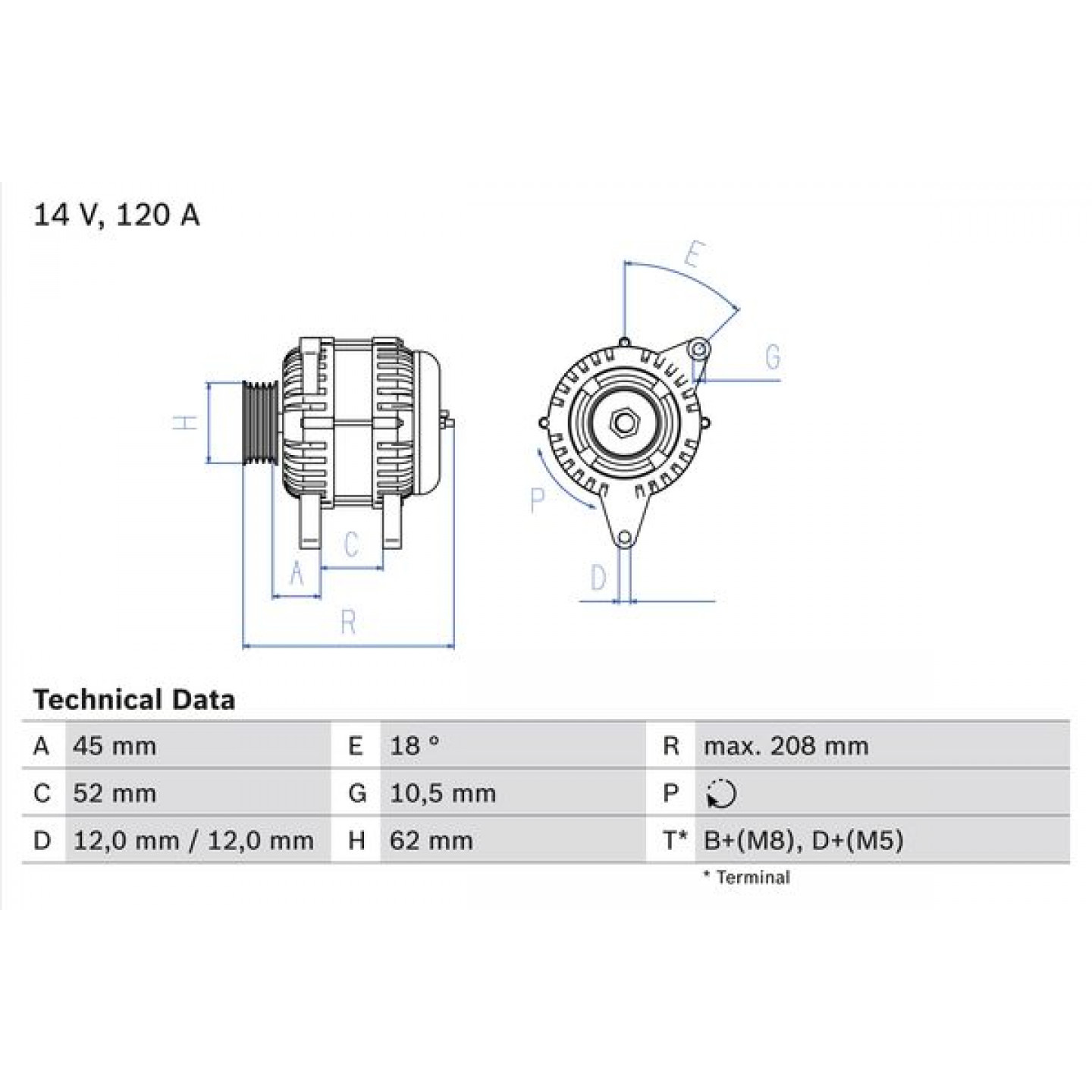Generator BOSCH 0 986 049 400