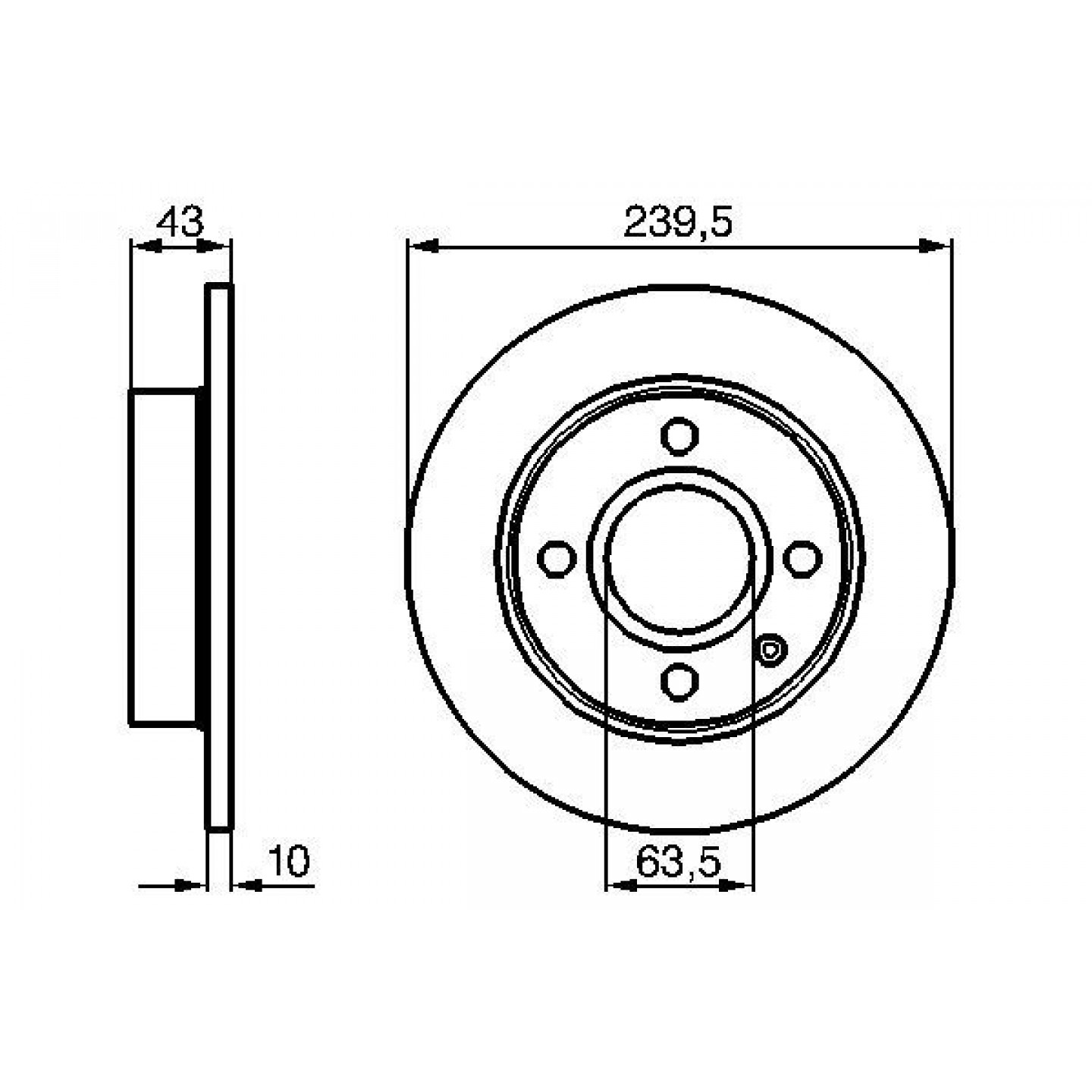 Bremsscheibe BOSCH 0 986 478 501