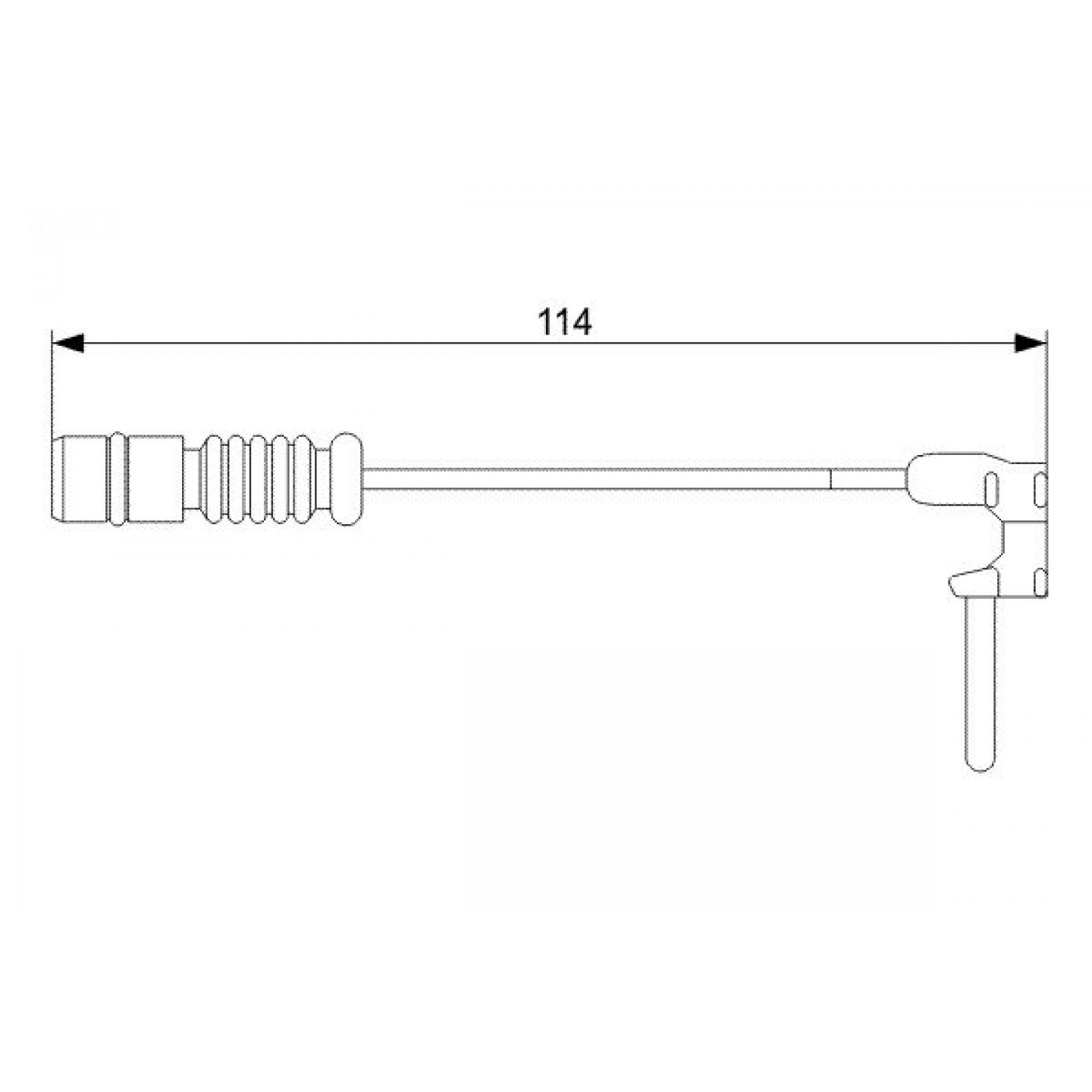 Warnkontakt, Bremsbelagverschleiß BOSCH 1 987 473 011