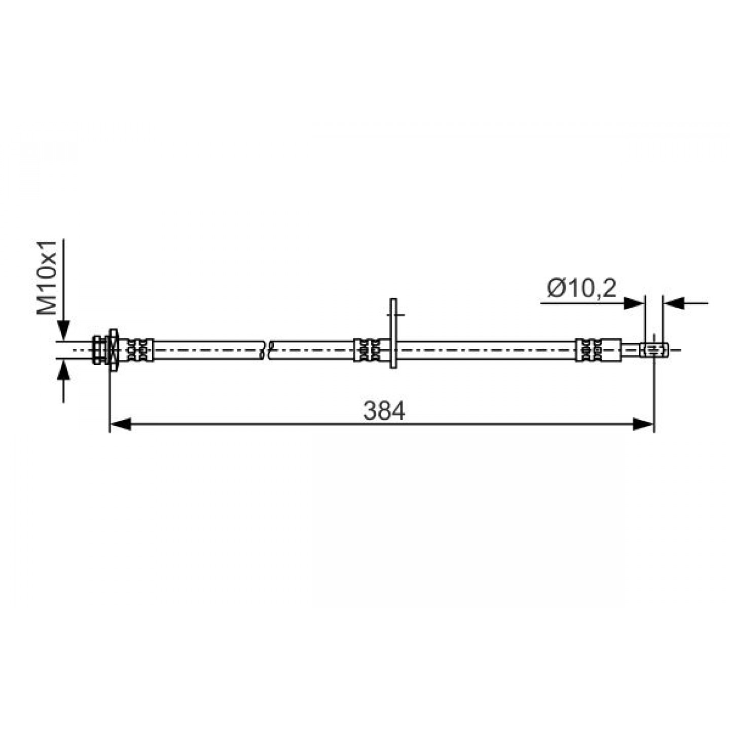 Bremseslange BOSCH 1 987 481 A54