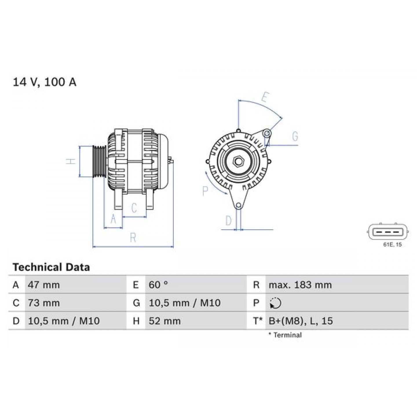generátor BOSCH 0 986 080 920