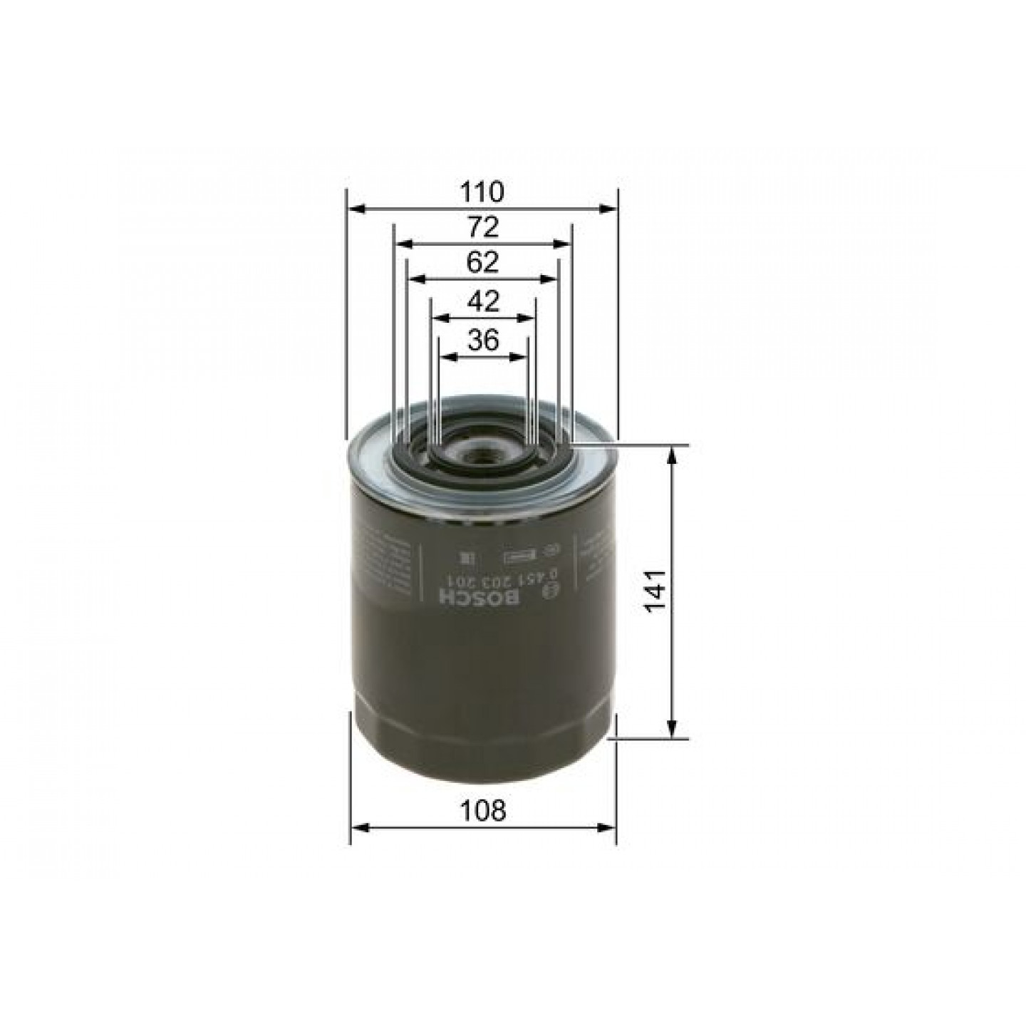 MAPCO 61144 Filtro olio Filtro ad avvitamento