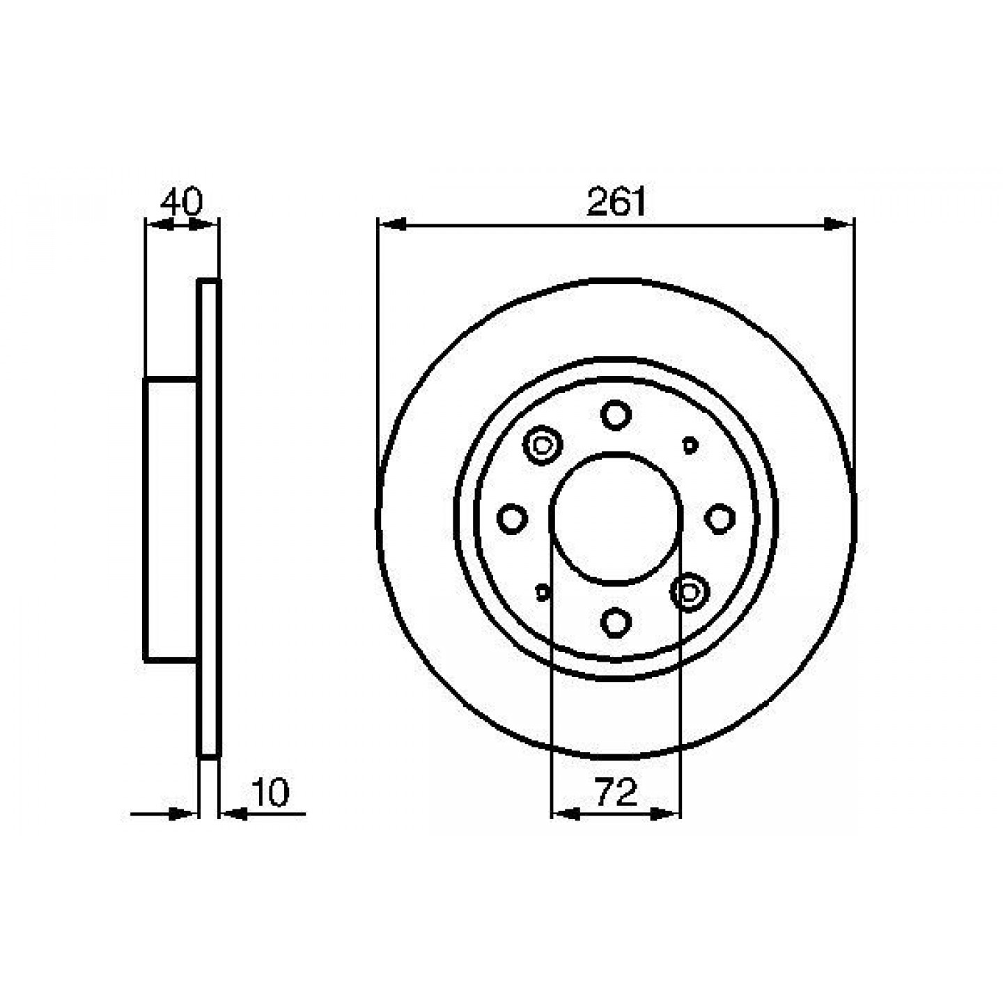 Bremsscheibe BOSCH 0 986 479 018