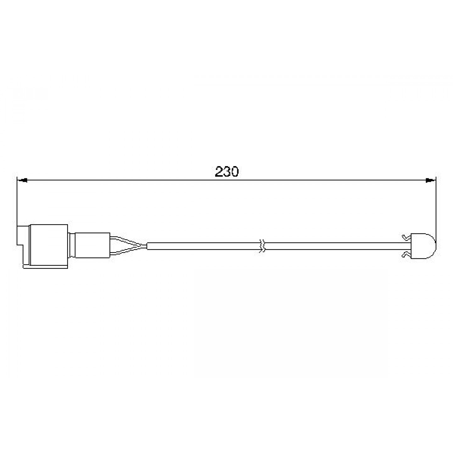 Warnkontakt, Bremsbelagverschleiß BOSCH 1 987 474 910