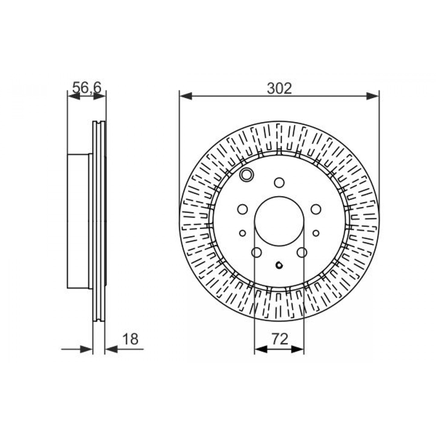 Bremsscheibe BOSCH 0 986 479 757