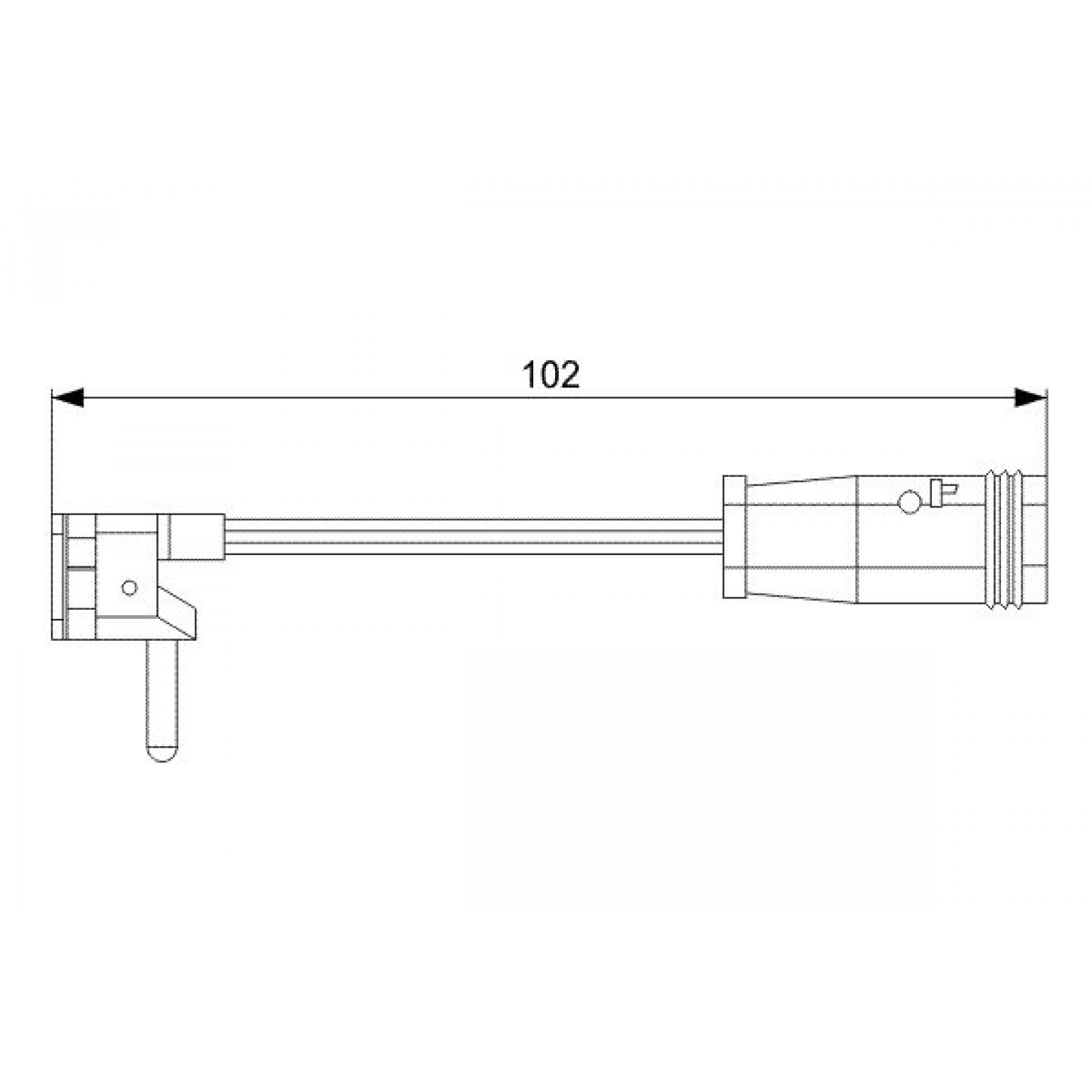 Warnkontakt, Bremsbelagverschleiß BOSCH 1 987 473 019
