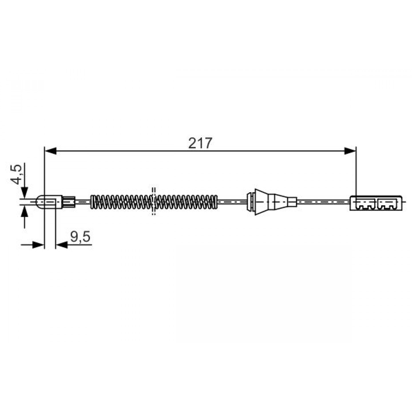 Kabel, Feststellbremse BOSCH 1 987 482 251