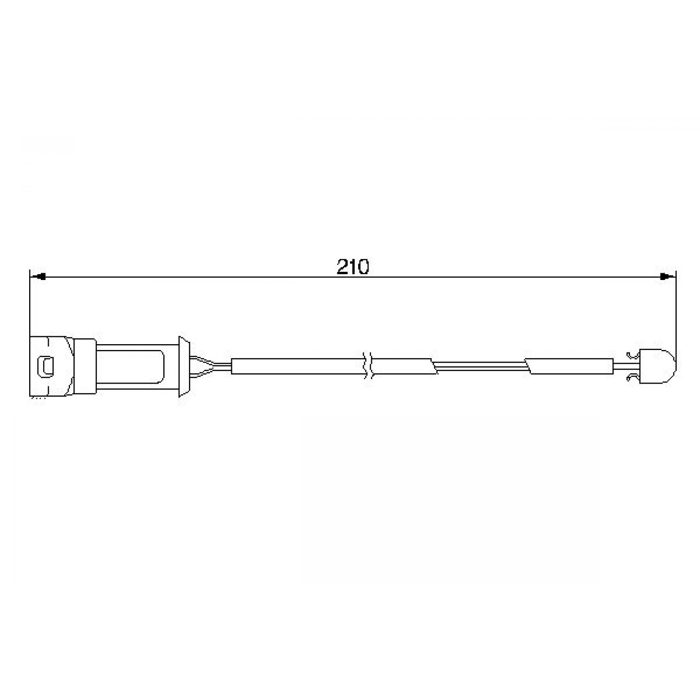 Warnkontakt, Bremsbelagverschleiß BOSCH 1 987 474 939