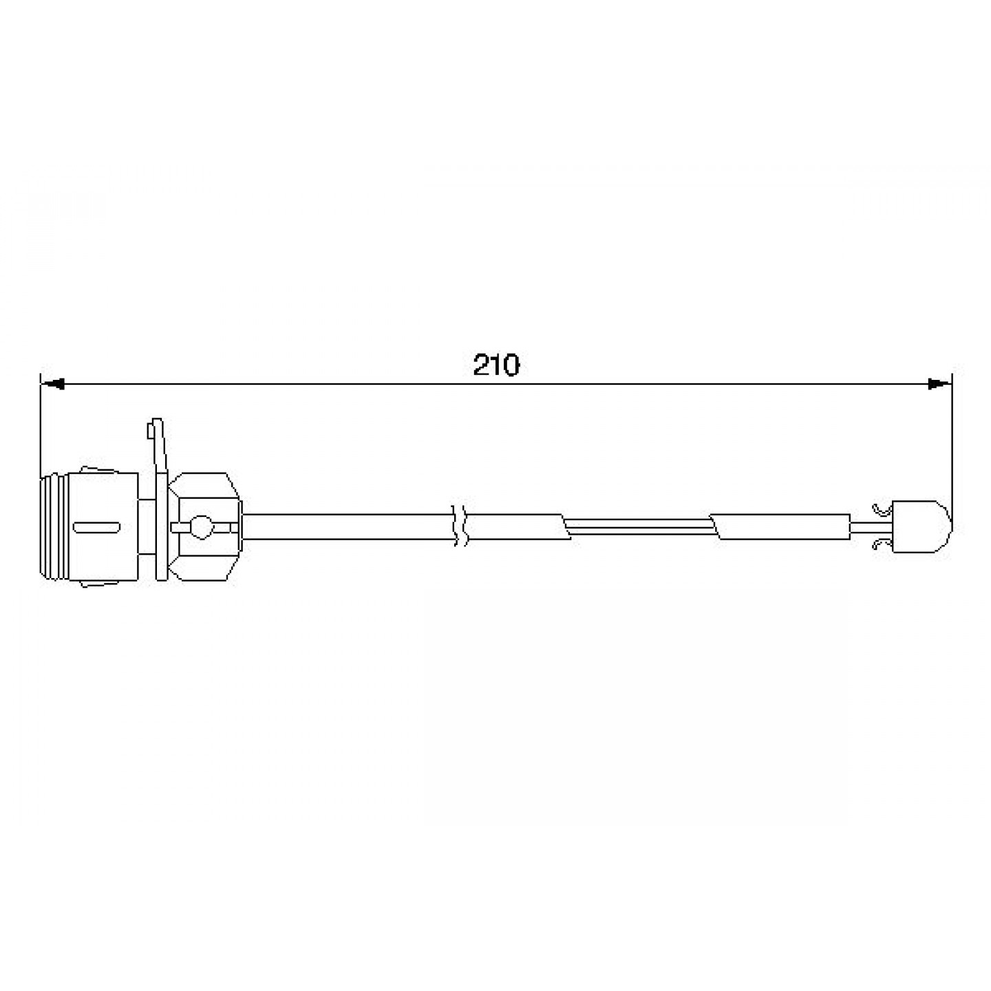Warnkontakt, Bremsbelagverschleiß BOSCH 1 987 474 938